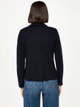 Whistles Slim Jersey Jacket, Navy