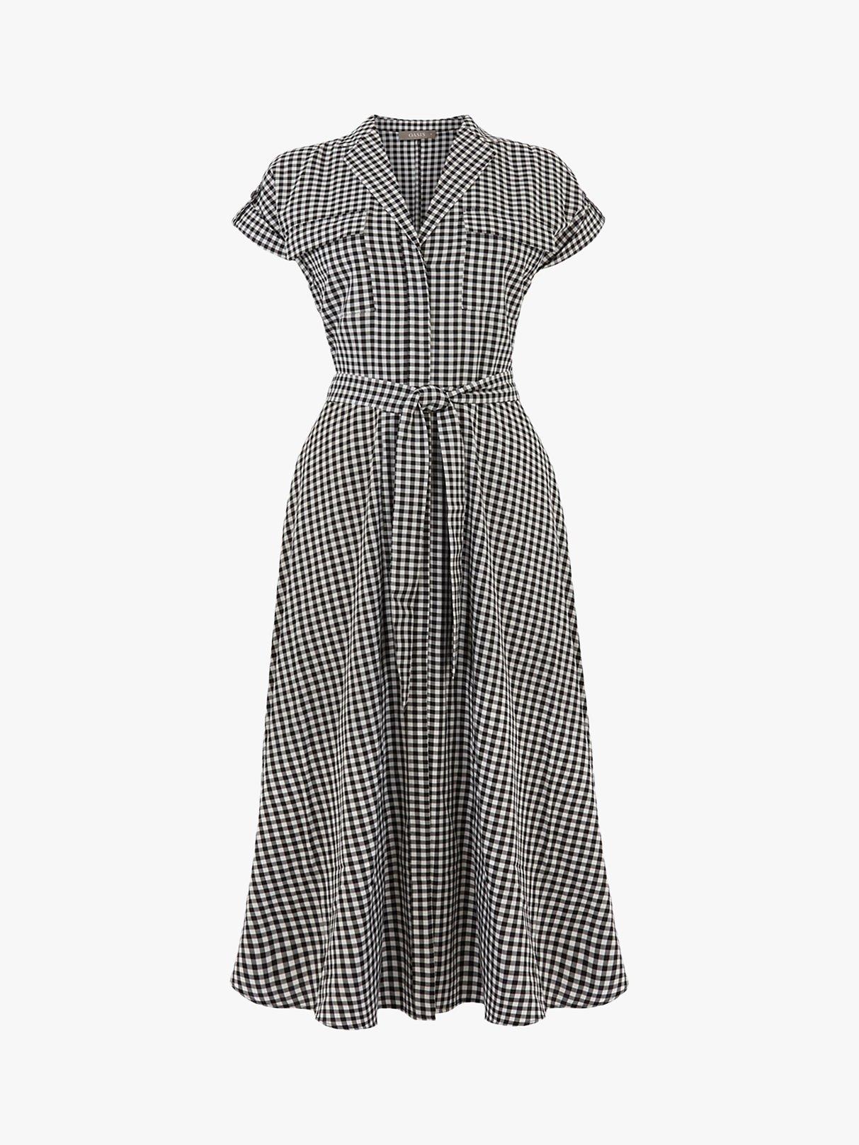 Oasis gingham shirt dress hotsell