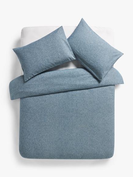 John Lewis Euan Pure Brushed Cotton Bedding, Loch Blue