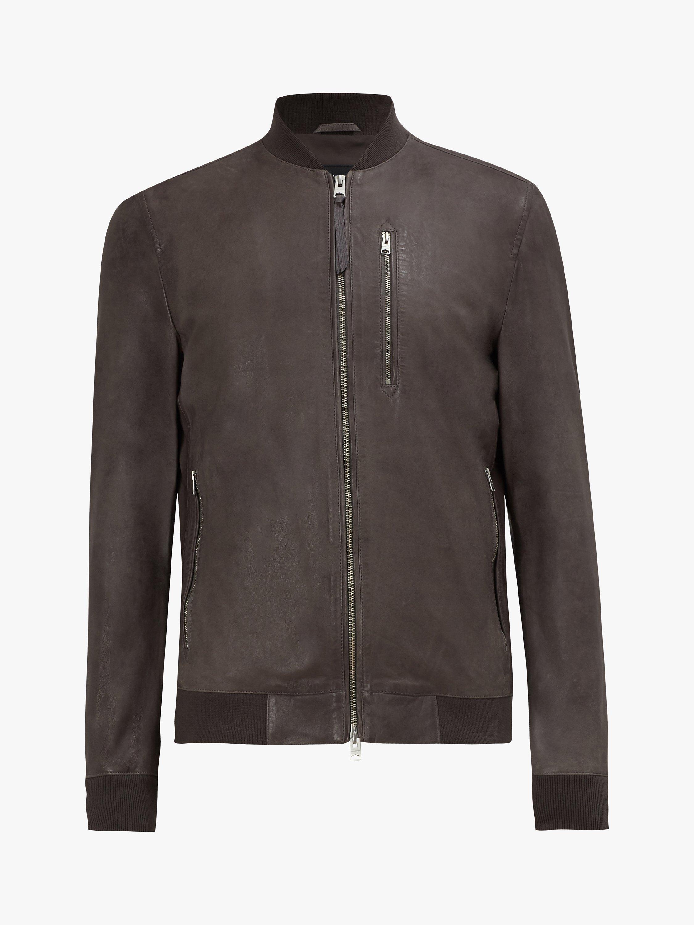 All saints kino leather bomber jacket best sale