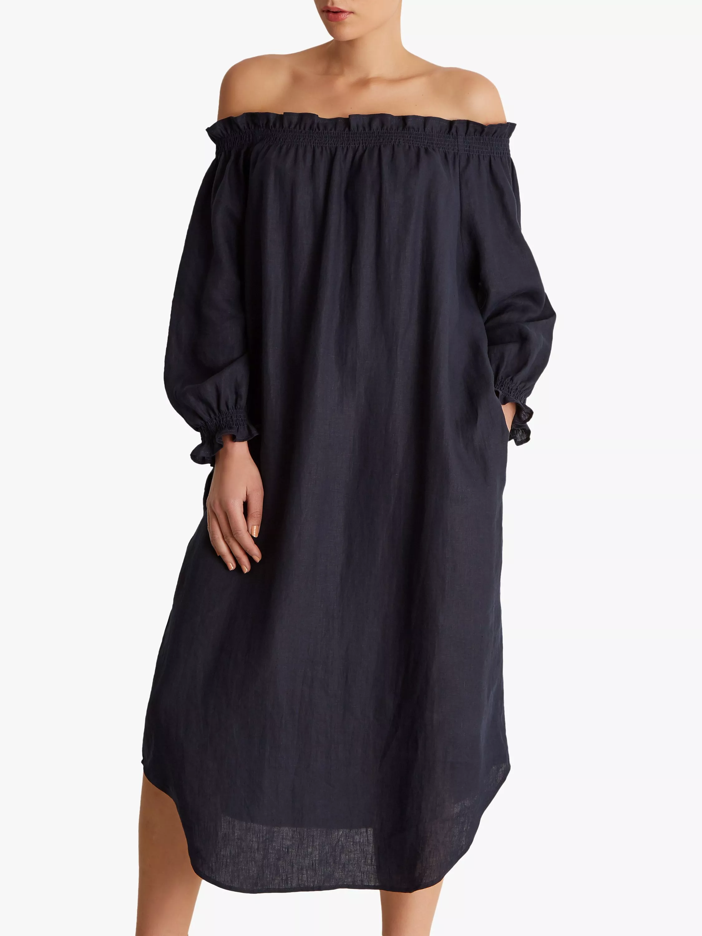 Fenn Wright Manson Ginnie Linen Dress Navy