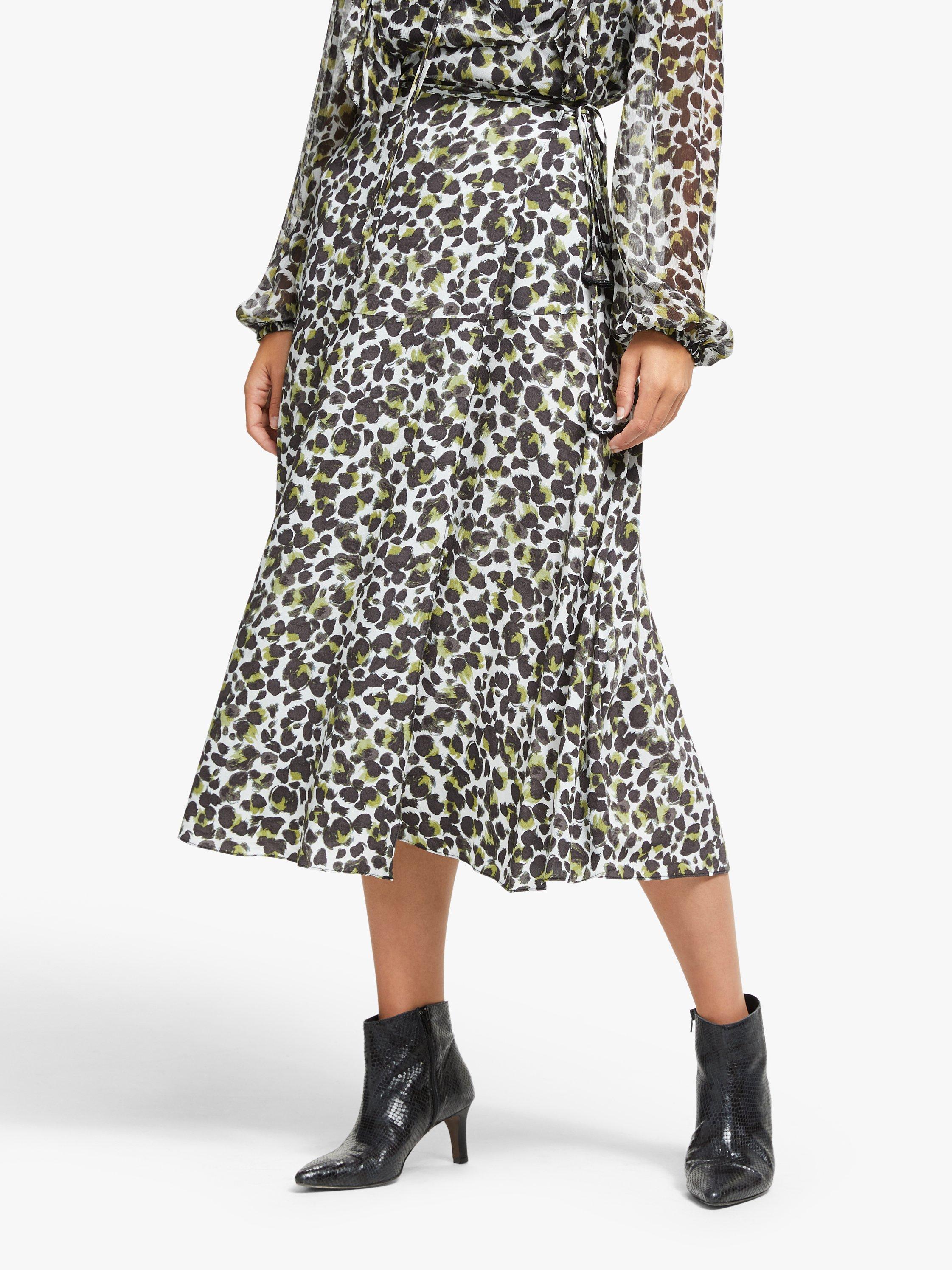AND/OR Animal Print Skirt, Multi