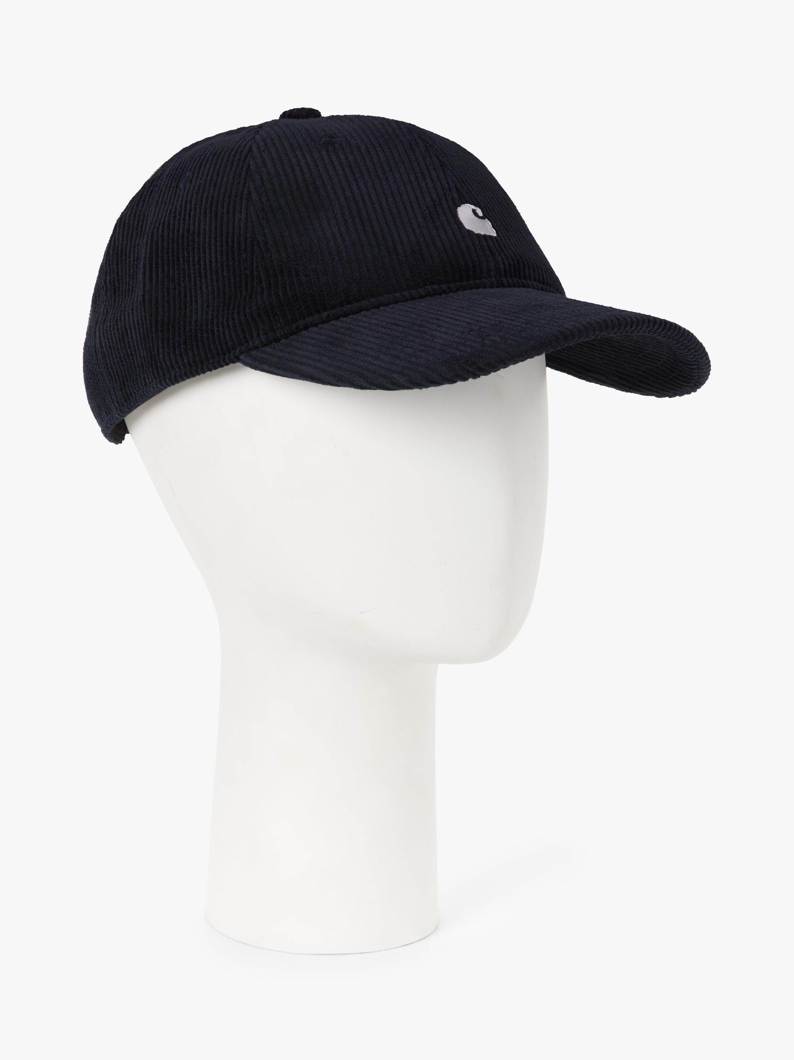 Carhartt WIP Harlem Corduroy Cap, One Size, Navy