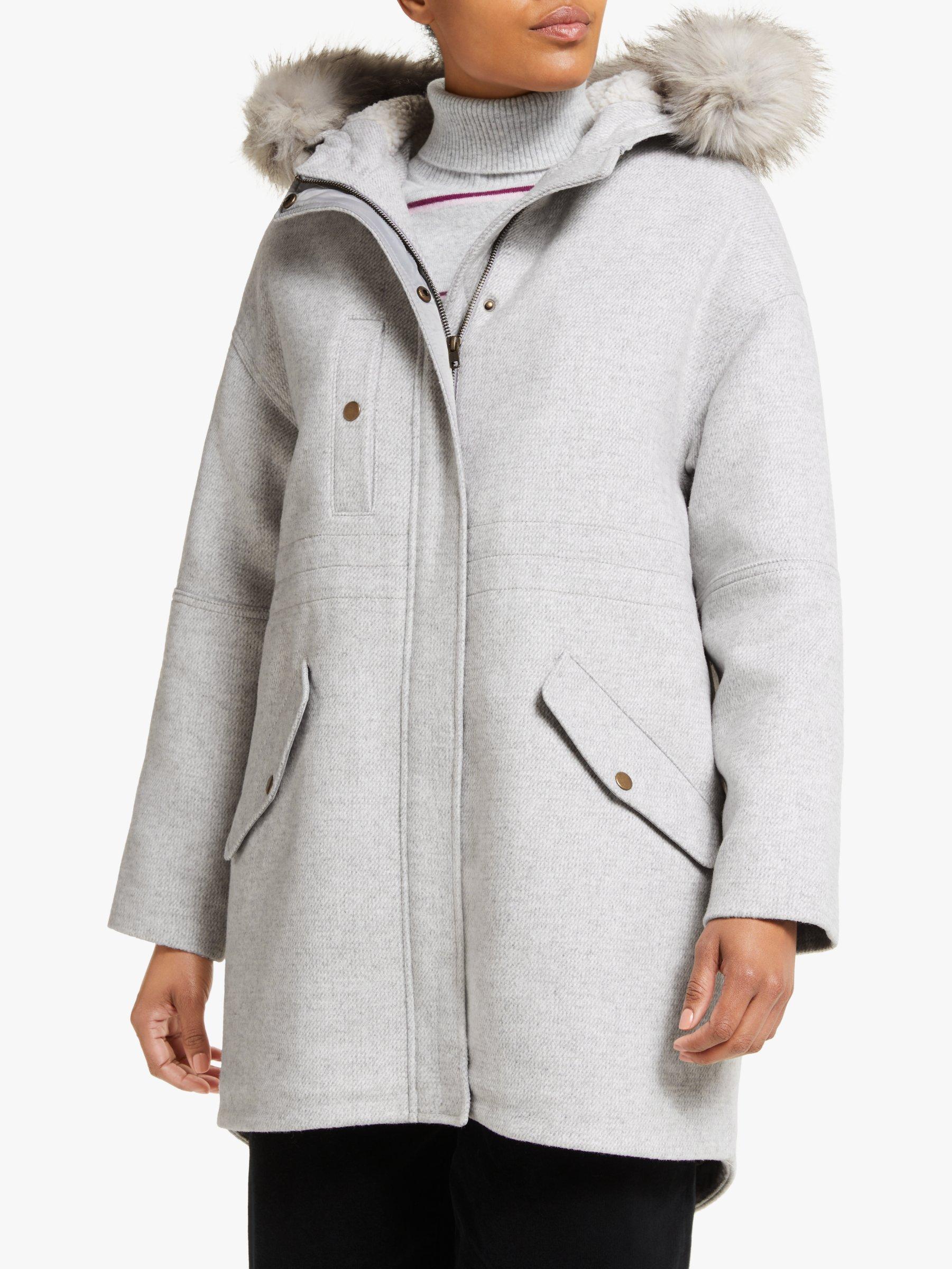 Collection WEEKEND by John Lewis Parka, Grey Marl