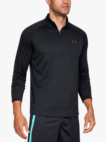 Under Armour Tech 2.0 1/2 Zip Long Sleeve Training Top, Black