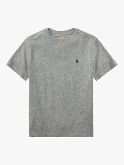Polo Ralph Lauren Kids' Short Sleeve Cotton T-Shirt, Grey