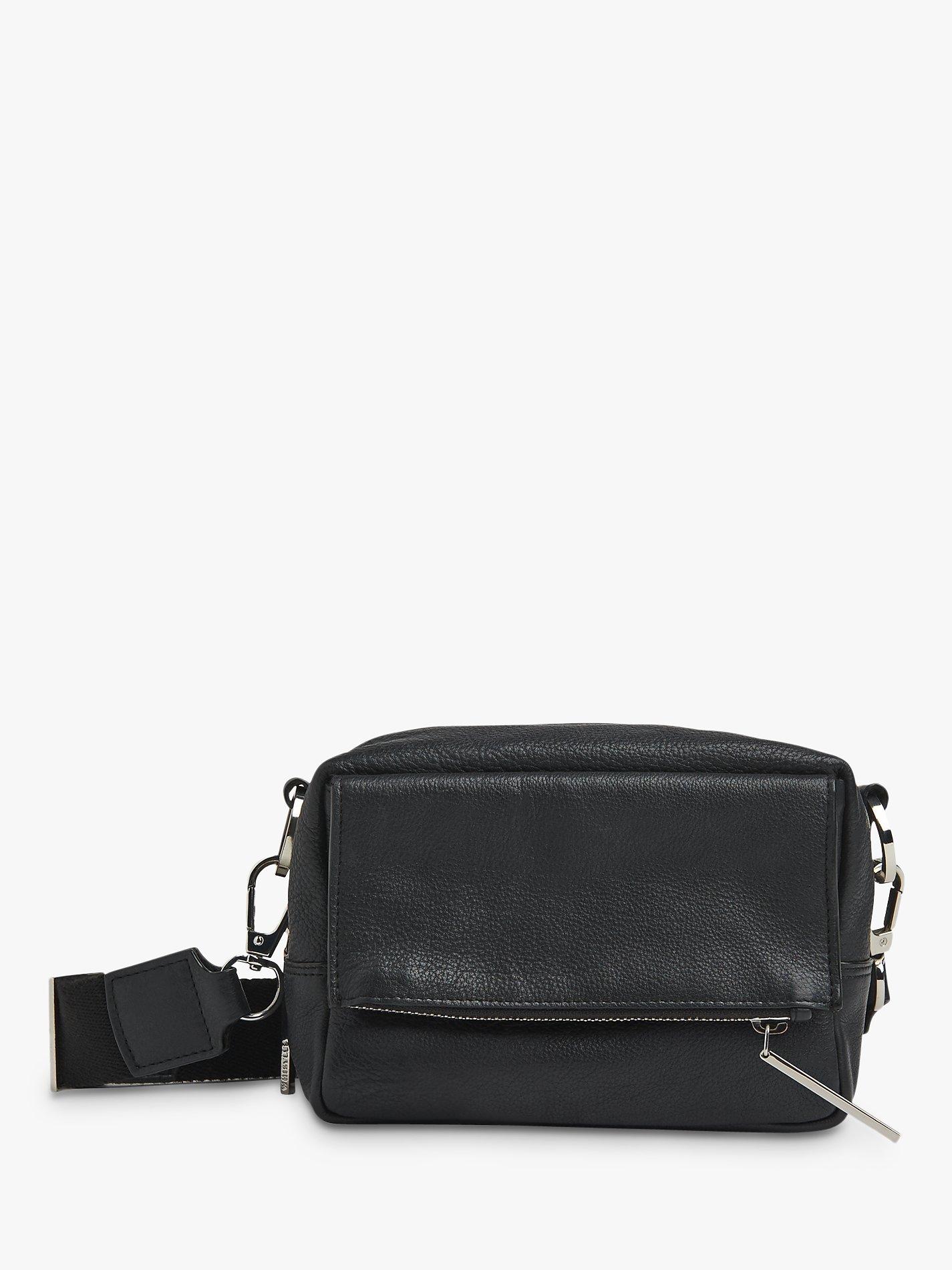 Whistles Bibi Leather Cross Body Bag Black One Size