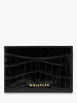 Whistles Shiny Croc Leather Card Holder