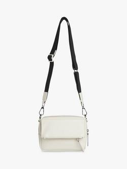 Whistles Bibi Leather Cross Body Bag, White