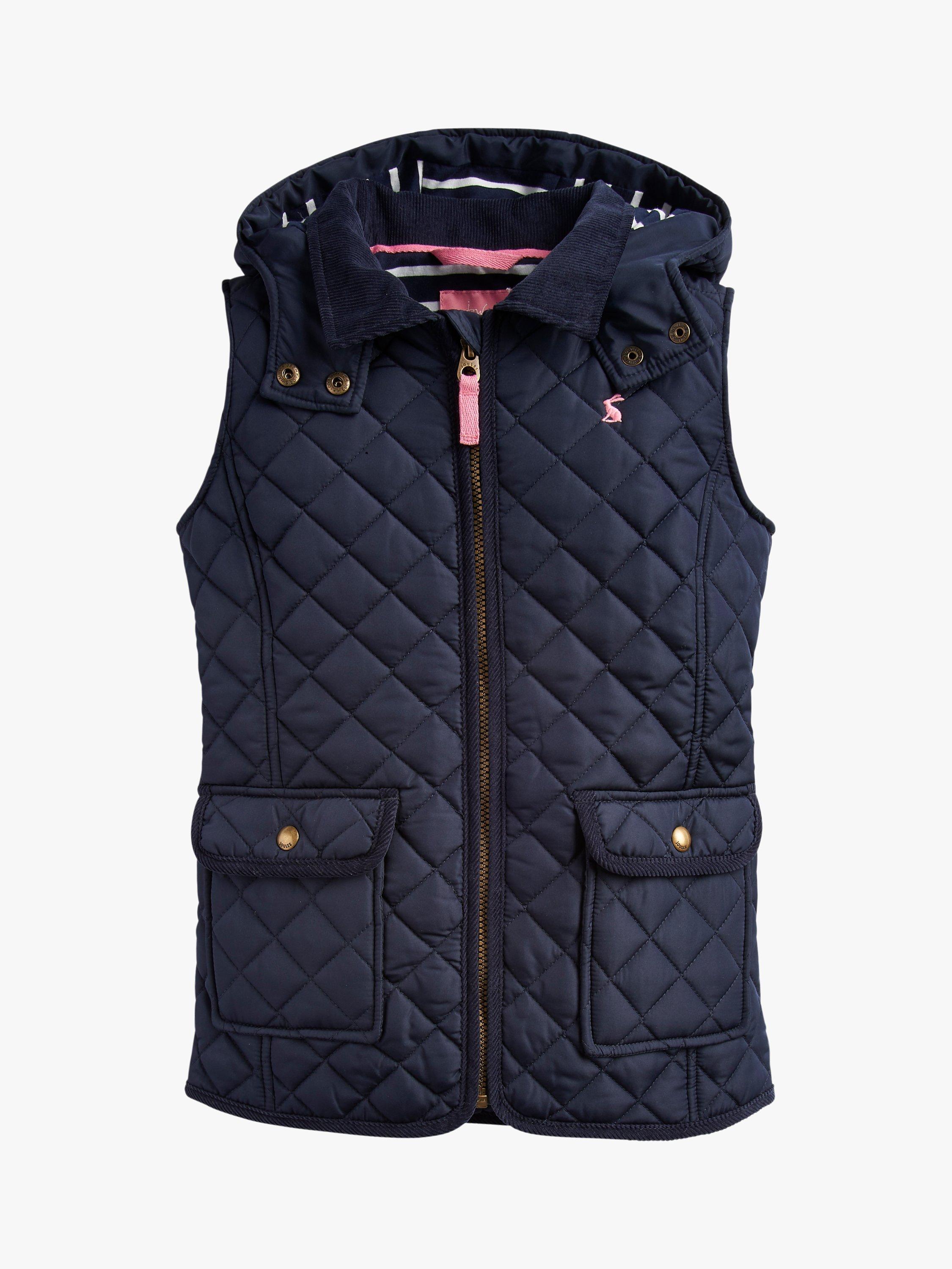 Little Joule Girls Ellen Quilted Gilet Navy