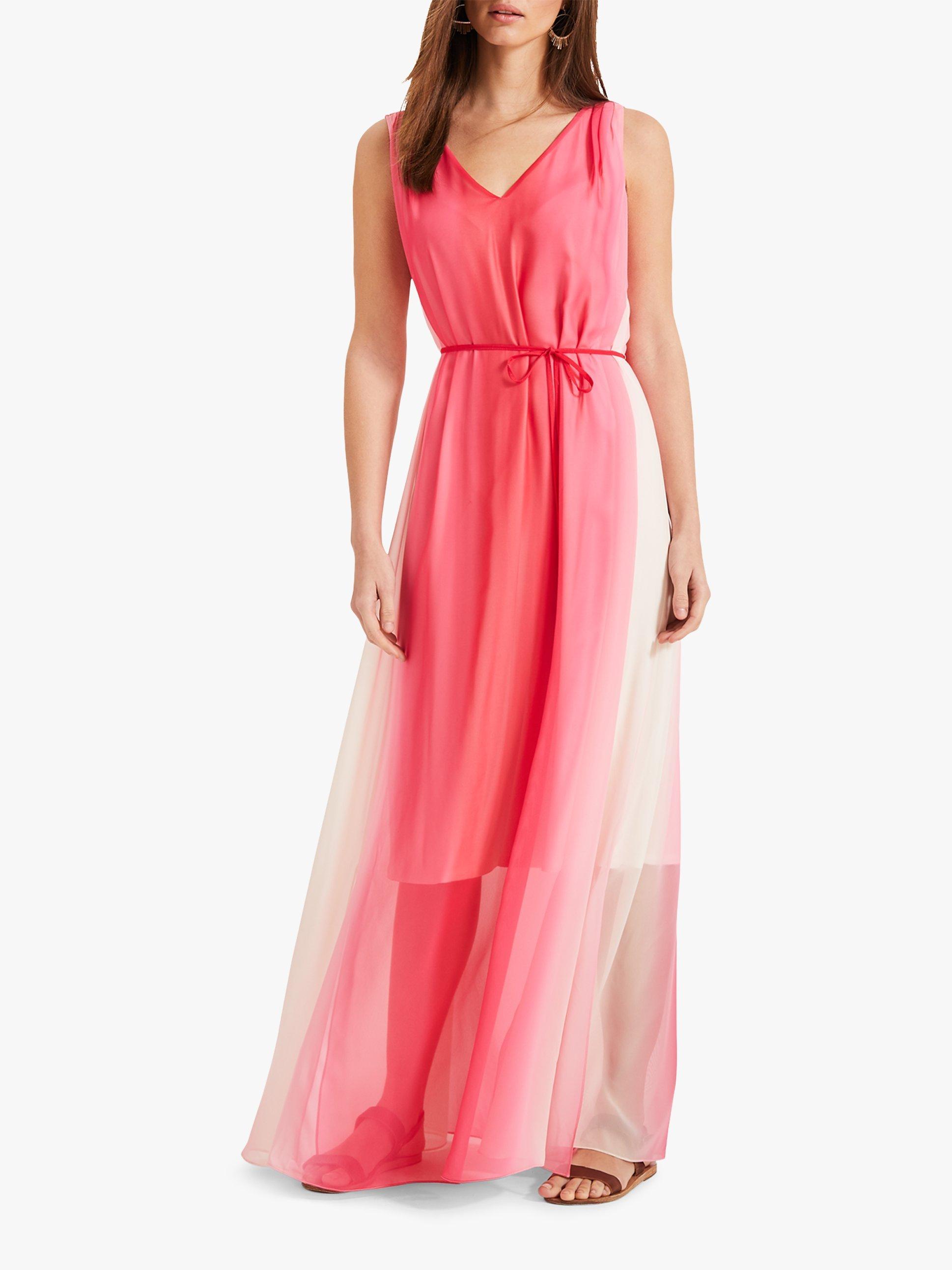 Phase Eight Dip Dye Maxi Dress, Pink