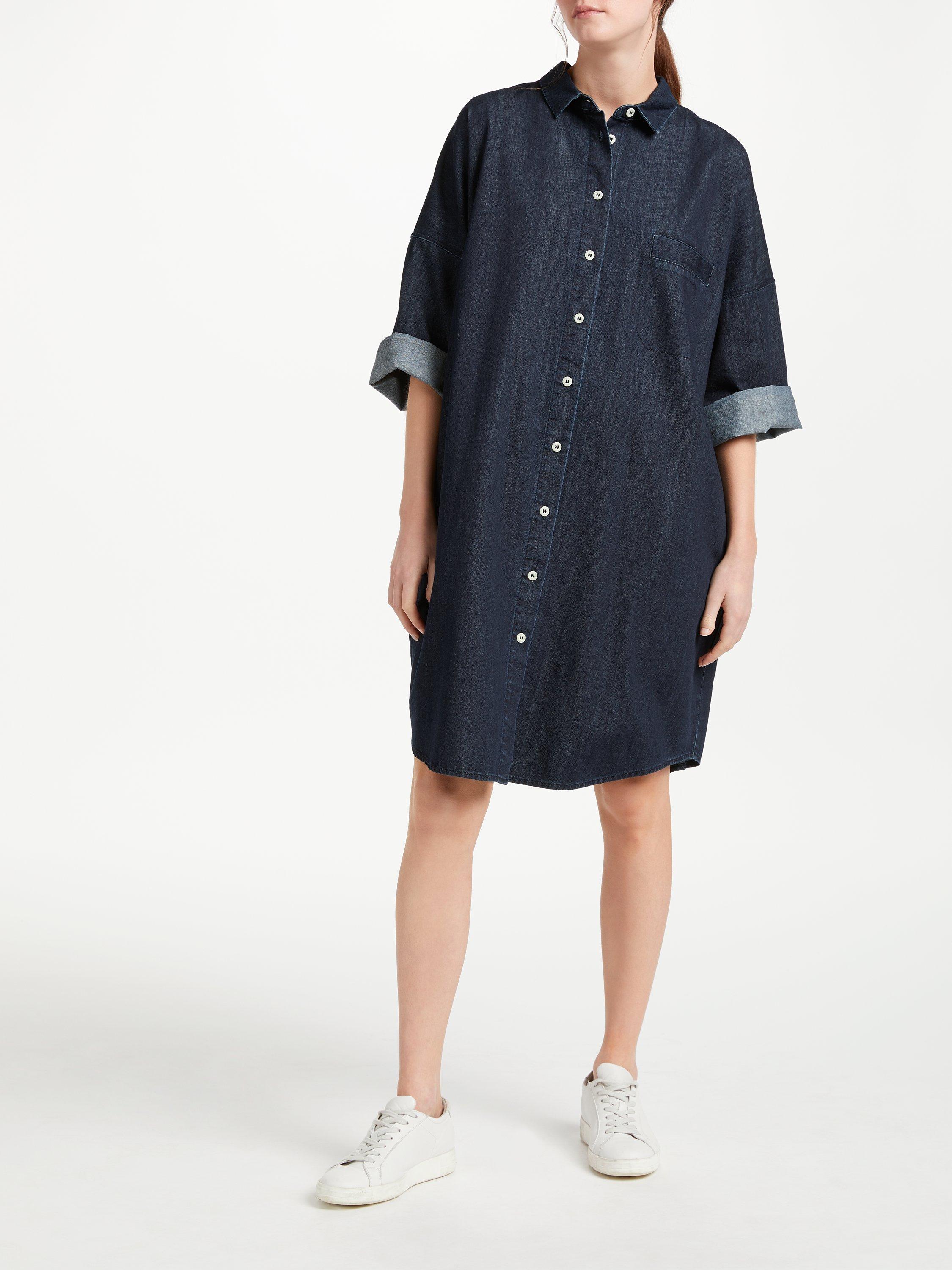 Kin Denim Shirt Dress, Blue