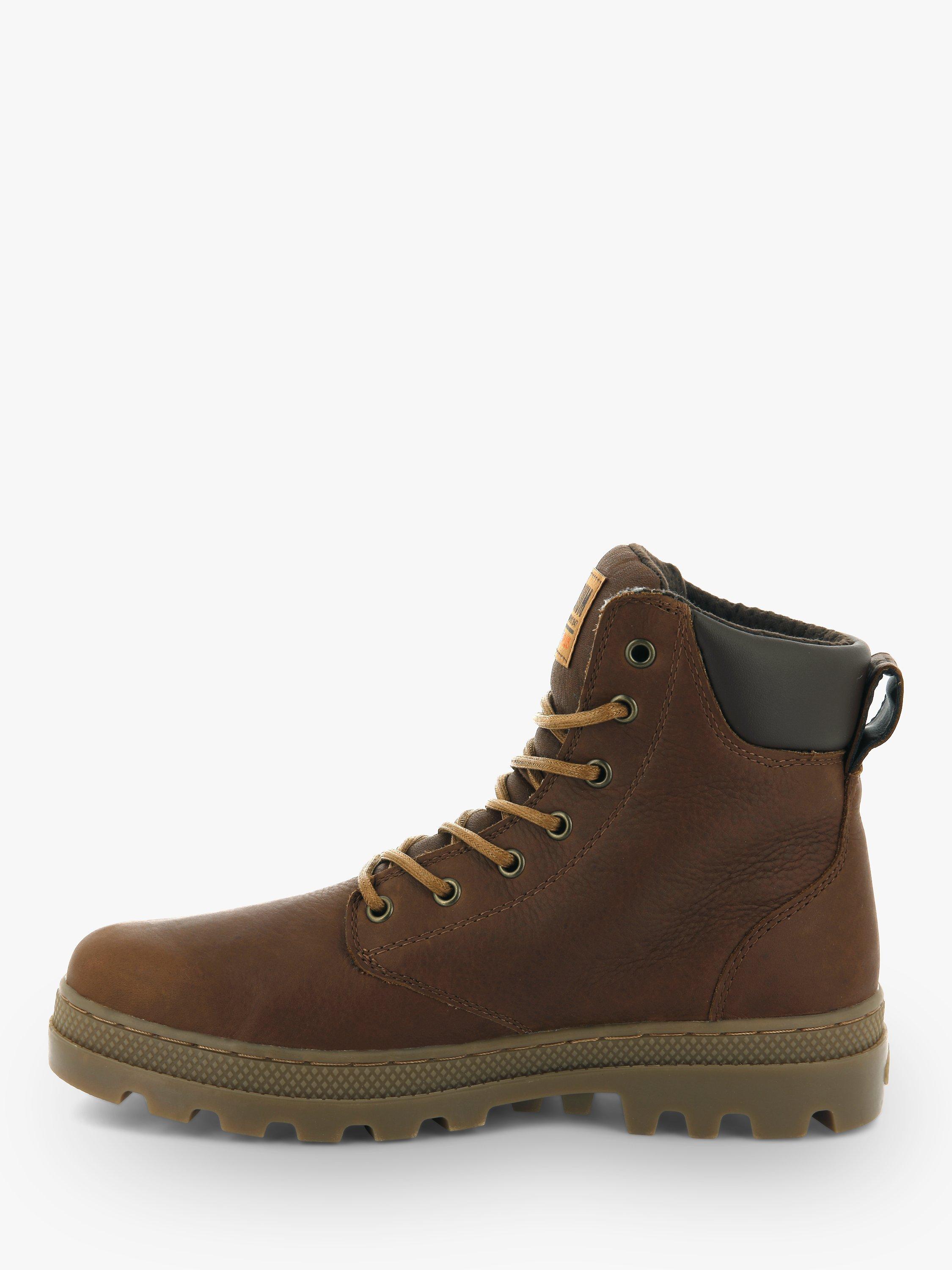 Palladium Pallabosse Sport Cuff Leather Boots Brown