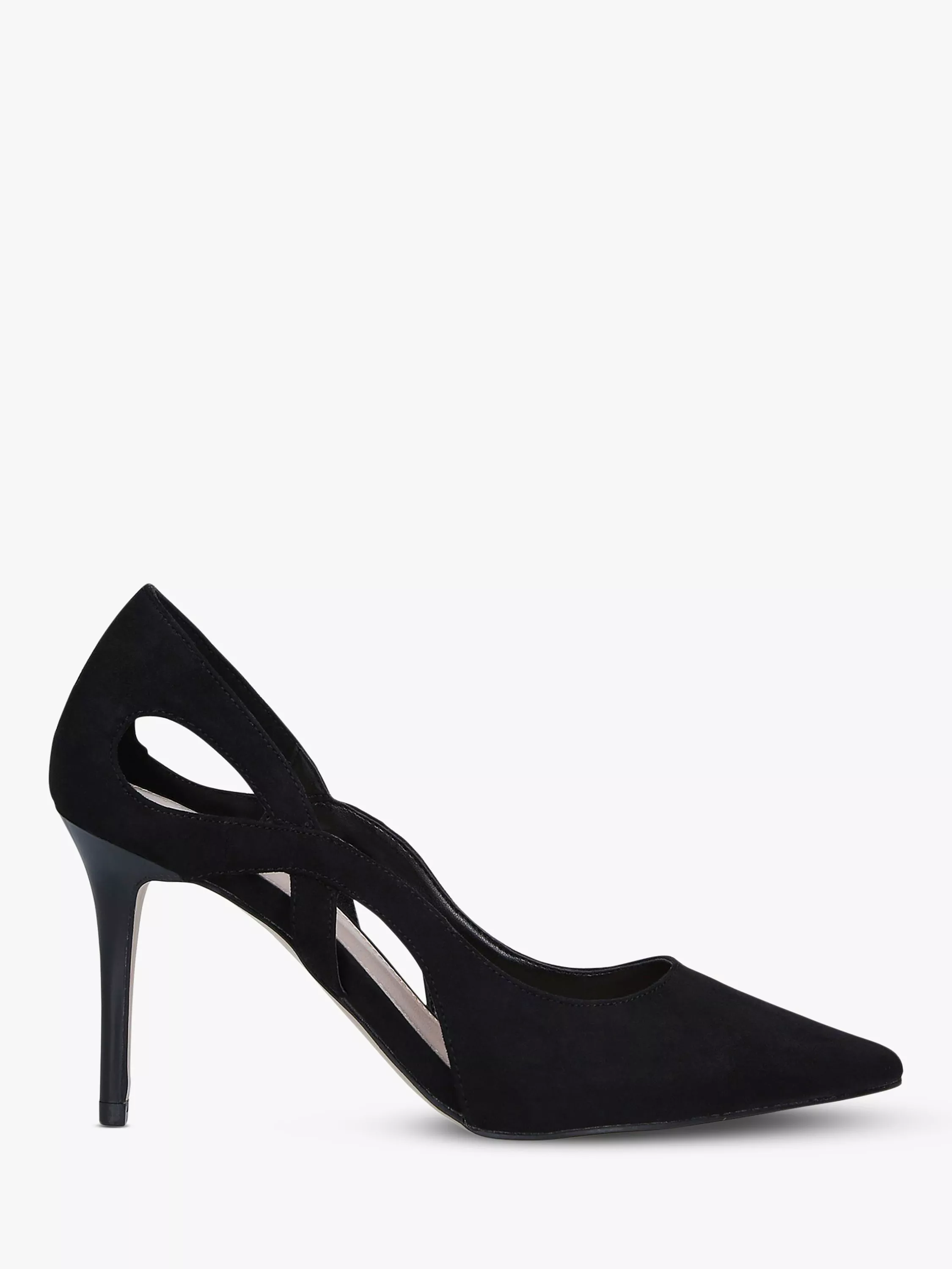 Black cut out court heels shop