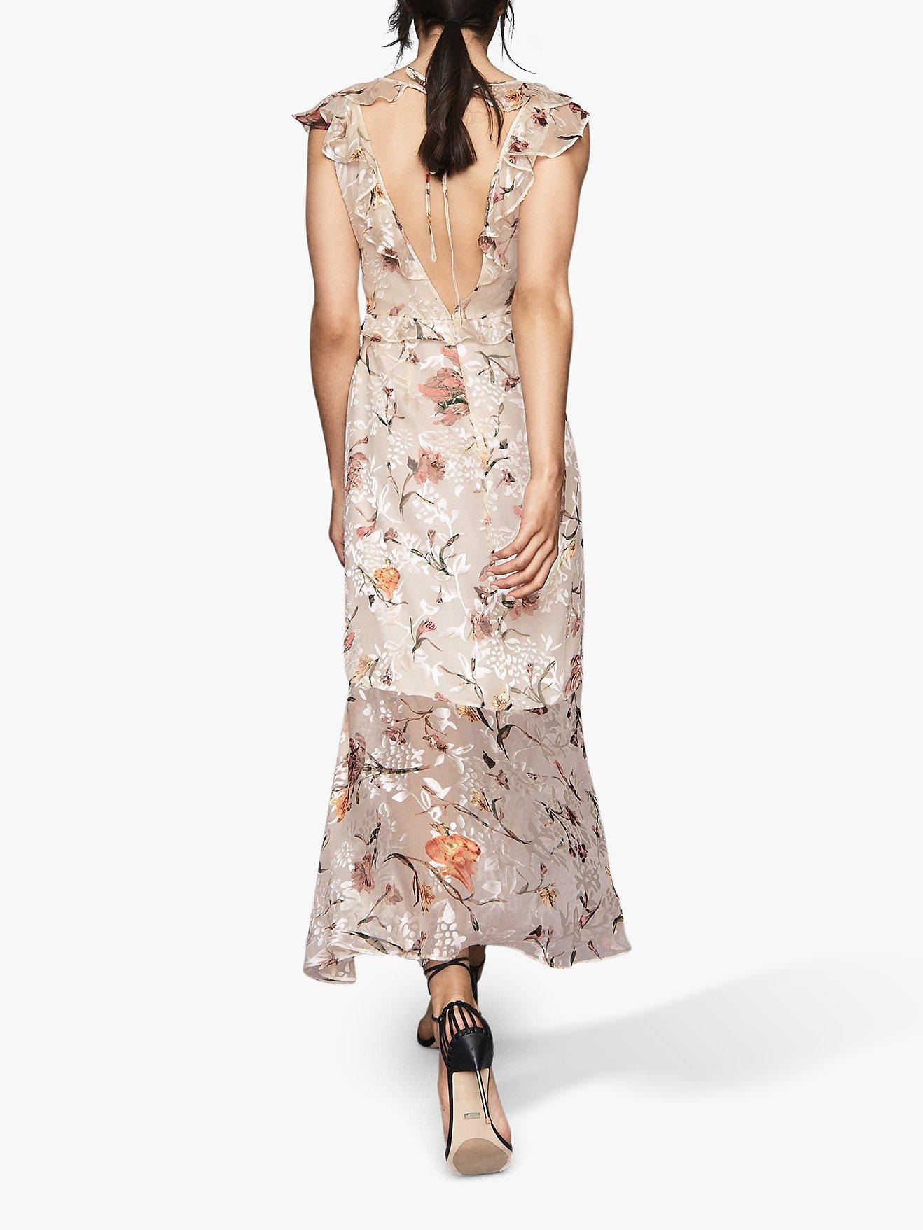 Reiss leila burnout dress shops