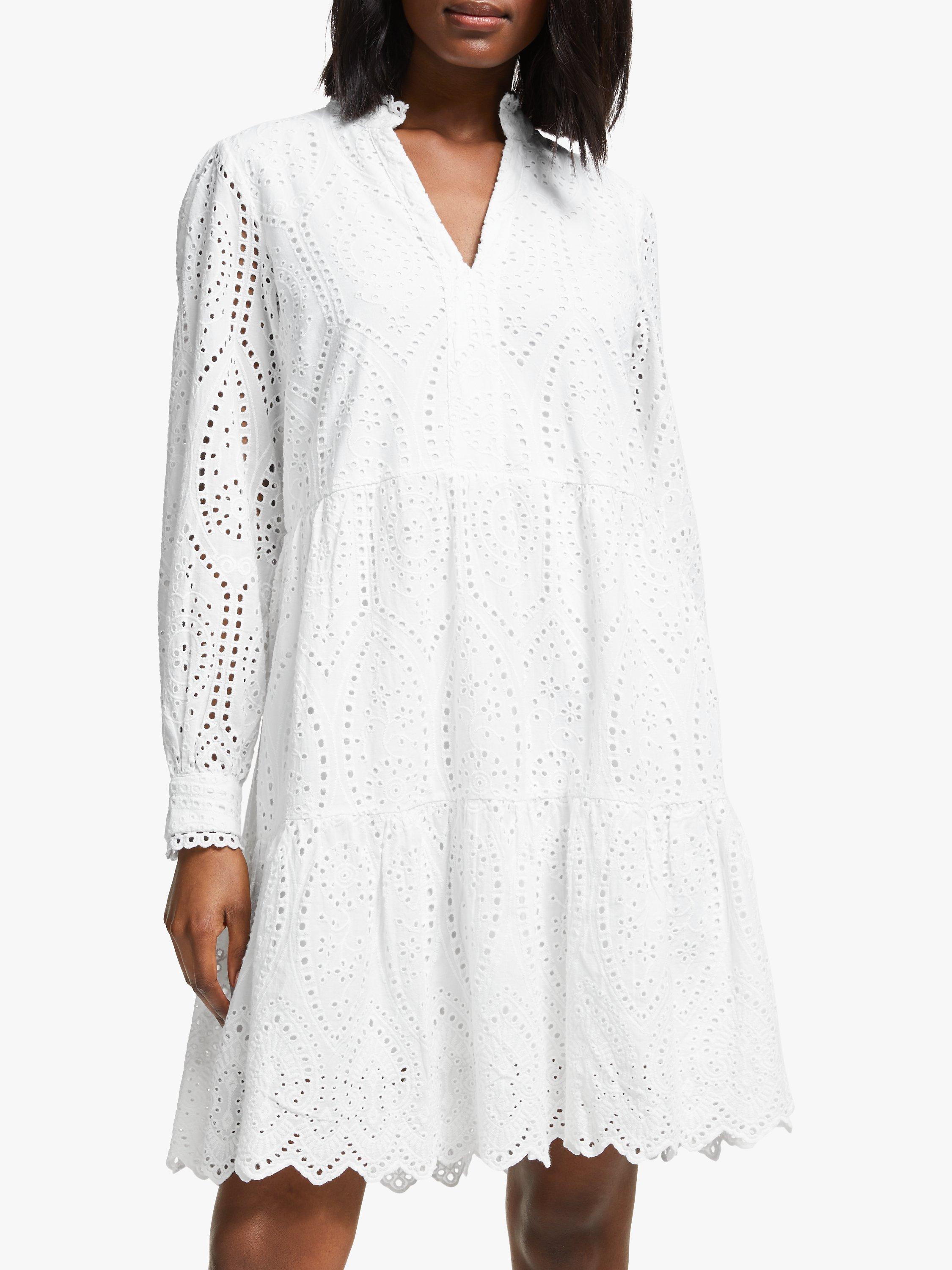 Y.A.S Holi Long Sleeve Dress, White