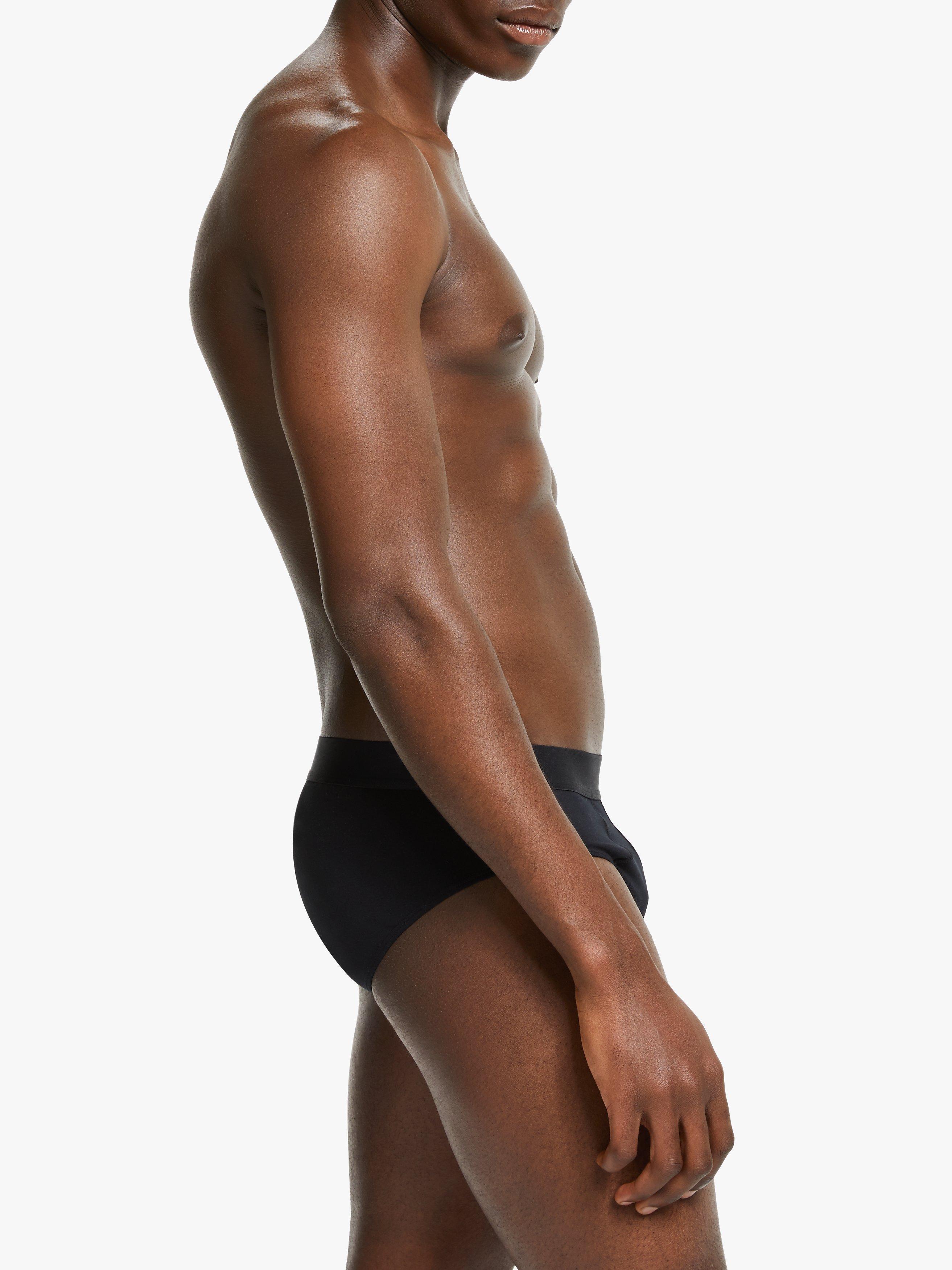 Product image 5 of 5, which shows John Lewis Organic Cotton Briefs, Pack of 4, Black, S