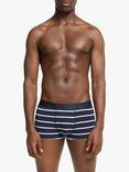 John Lewis Organic Cotton Jersey Hipster Trunks, Pack of 3, Blue