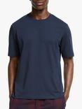 John Lewis Organic Cotton Lounge Top, Navy