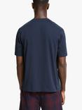 John Lewis Short Sleeve Organic Cotton Lounge Top, Navy
