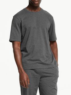 John Lewis Short Sleeve Organic Cotton Lounge Top, Grey