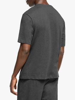John Lewis Short Sleeve Organic Cotton Lounge Top - view 2, Grey