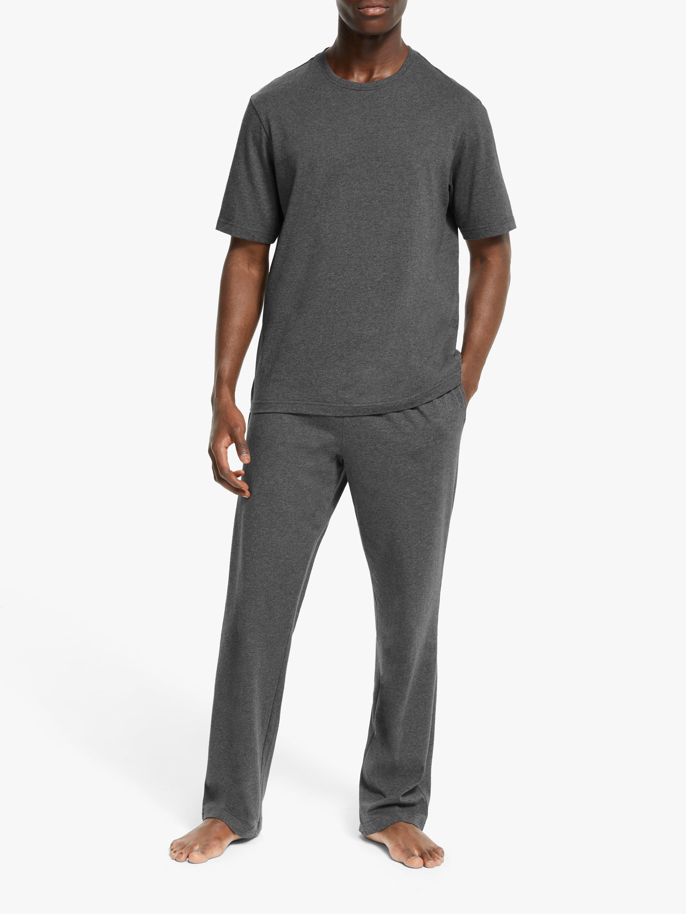 Product image 3 of 6, which shows John Lewis Short Sleeve Organic Cotton Lounge Top, Grey, S