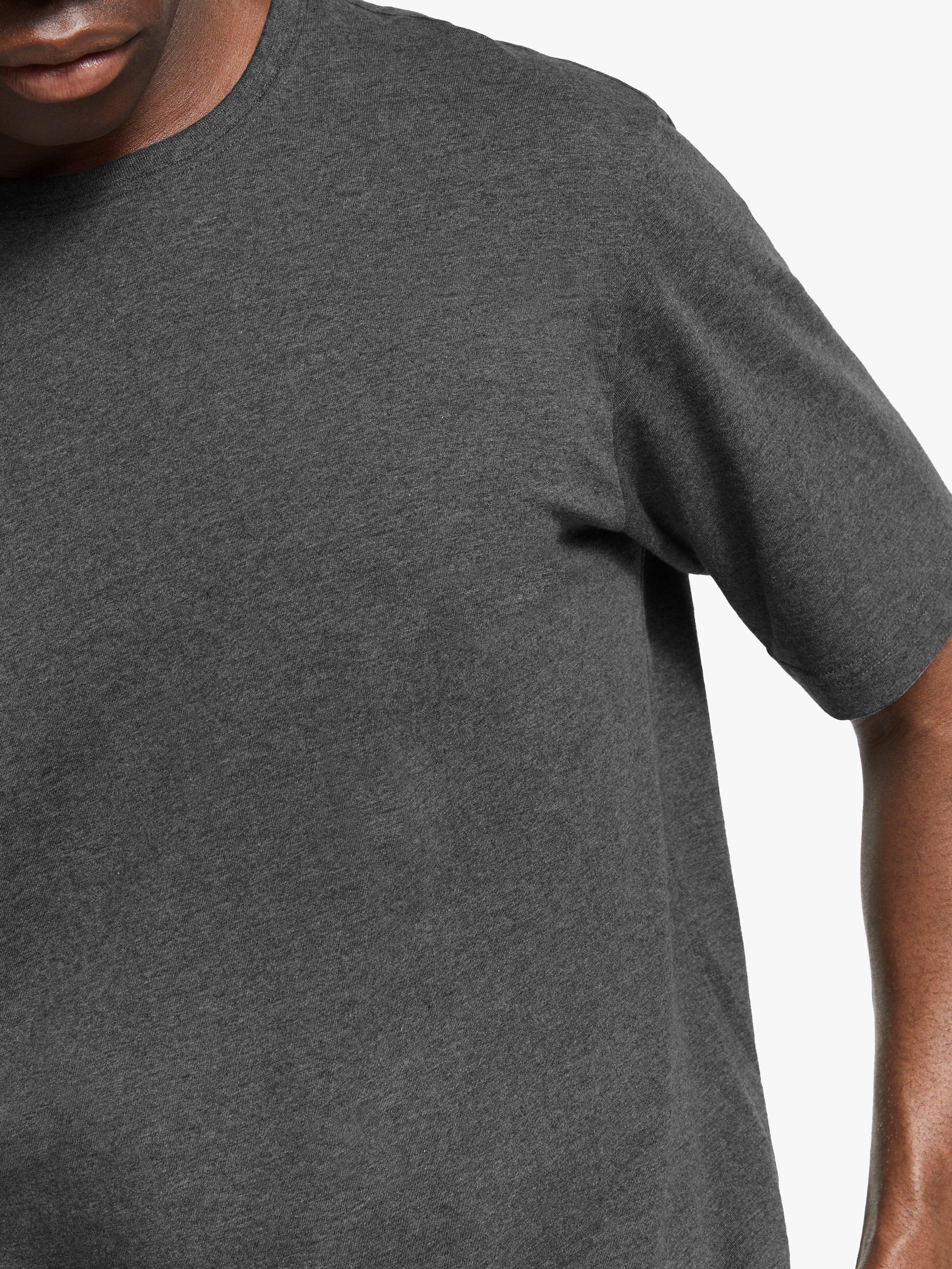 Product image 5 of 6, which shows John Lewis Short Sleeve Organic Cotton Lounge Top, Grey, S