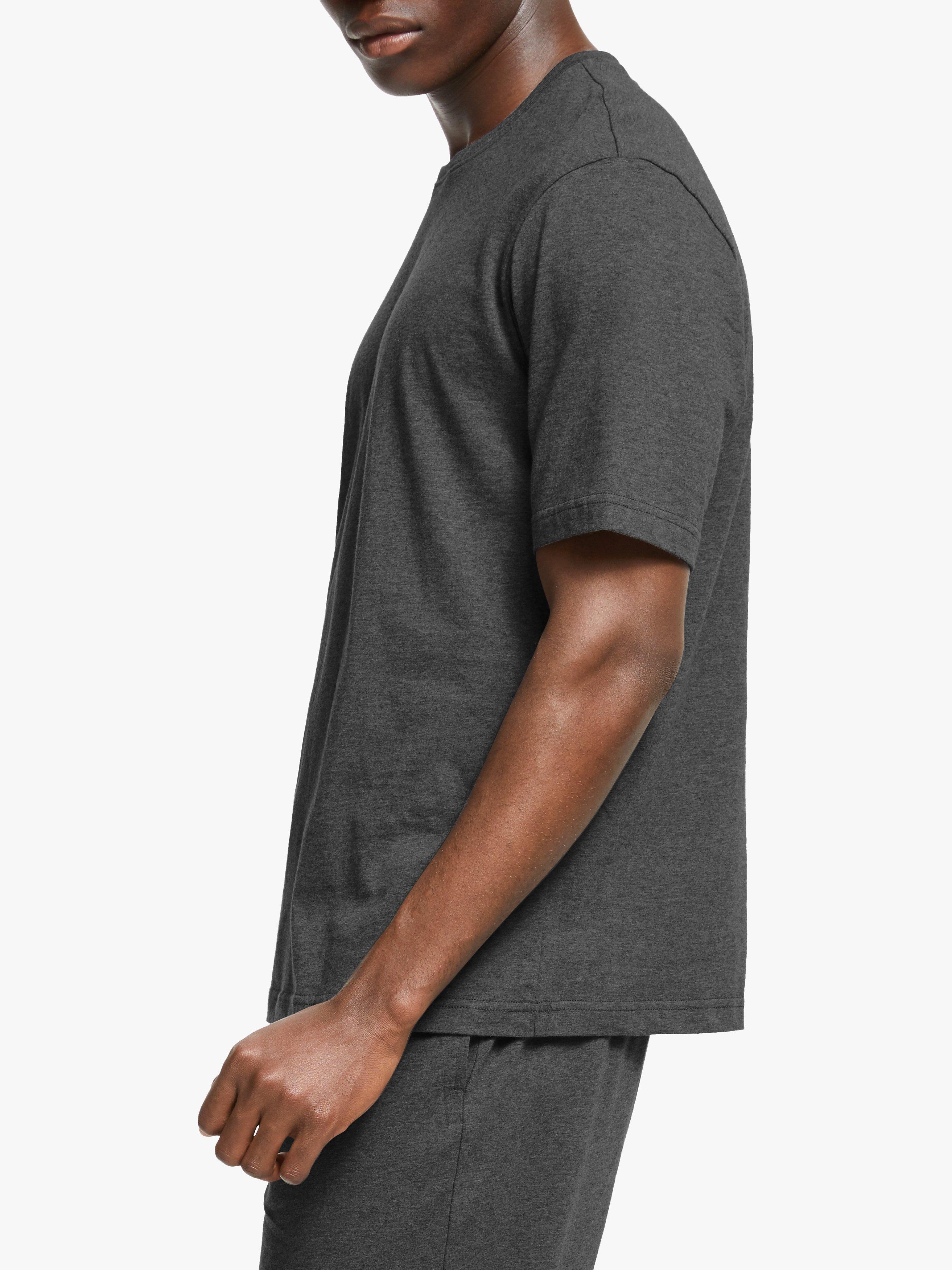Product image 6 of 6, which shows John Lewis Short Sleeve Organic Cotton Lounge Top, Grey, S