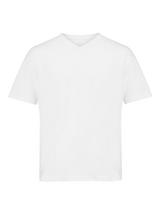 John Lewis Short Sleeve V-Neck Organic Cotton Jersey Lounge Top, White