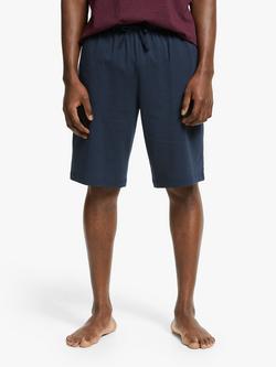 John Lewis Organic Cotton Jersey Lounge Shorts, Navy