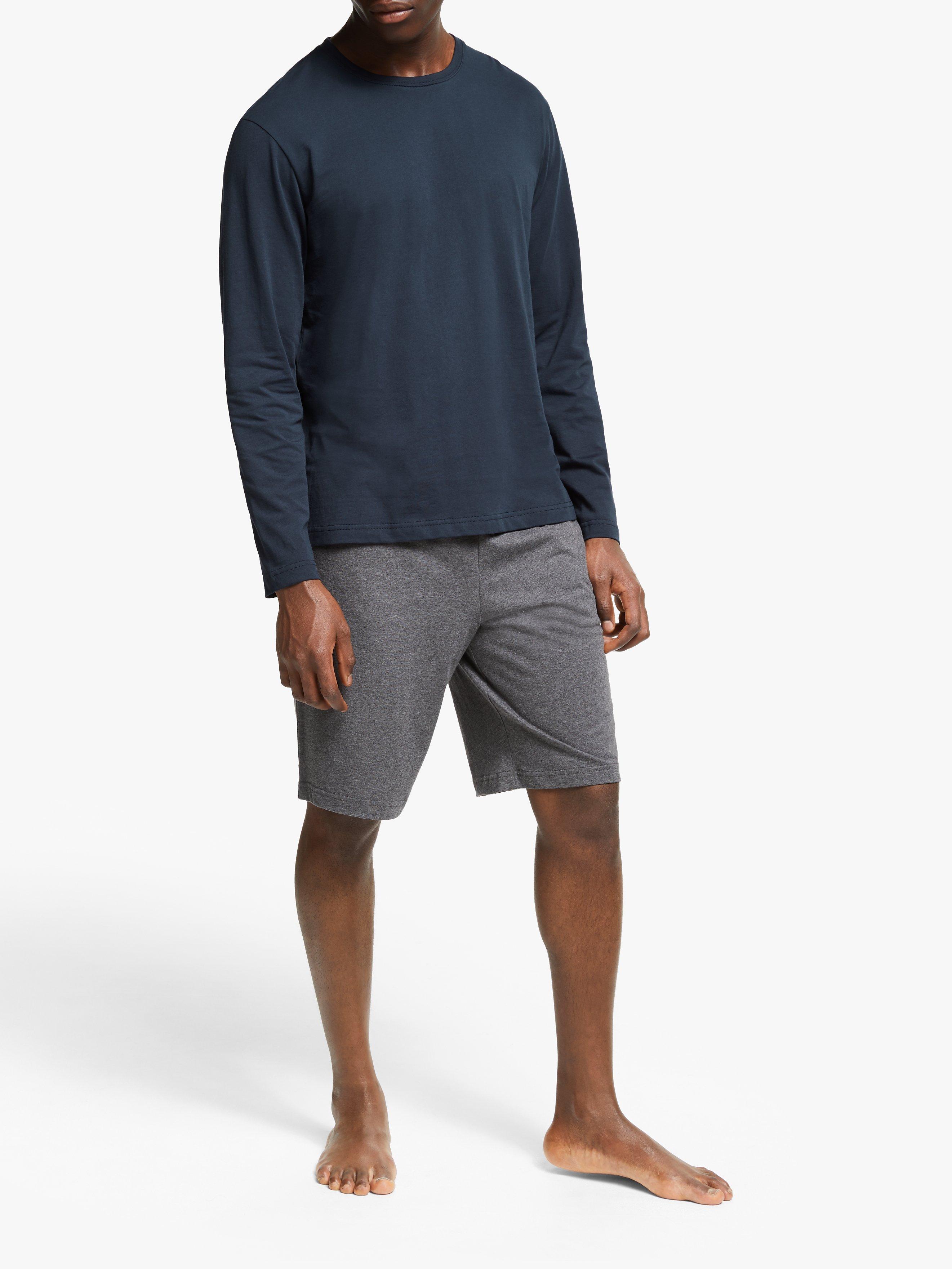Product image 3 of 6, which shows John Lewis Organic Cotton Lounge T-Shirt, Navy, S