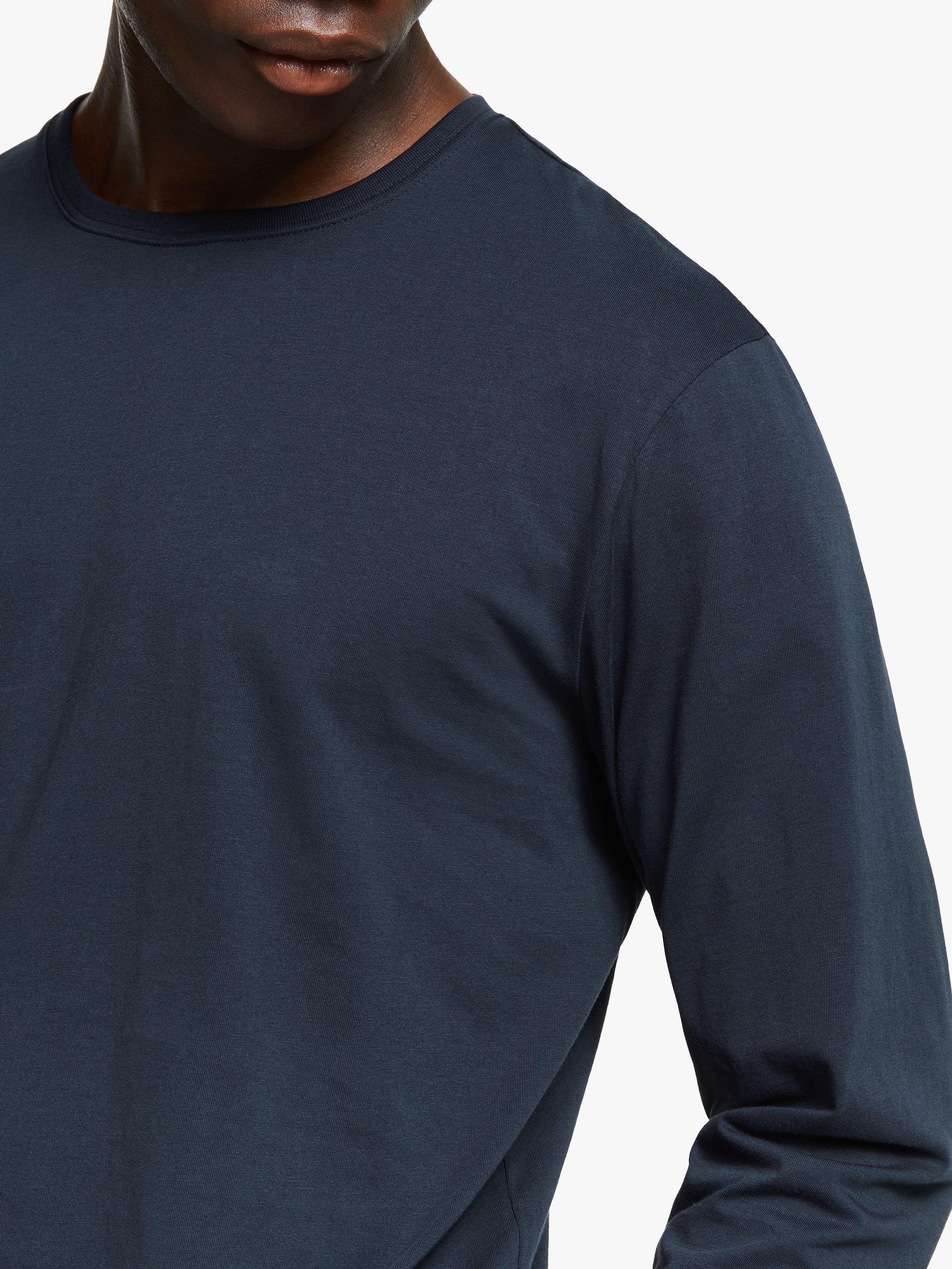 Product image 5 of 6, which shows John Lewis Organic Cotton Lounge T-Shirt, Navy, S