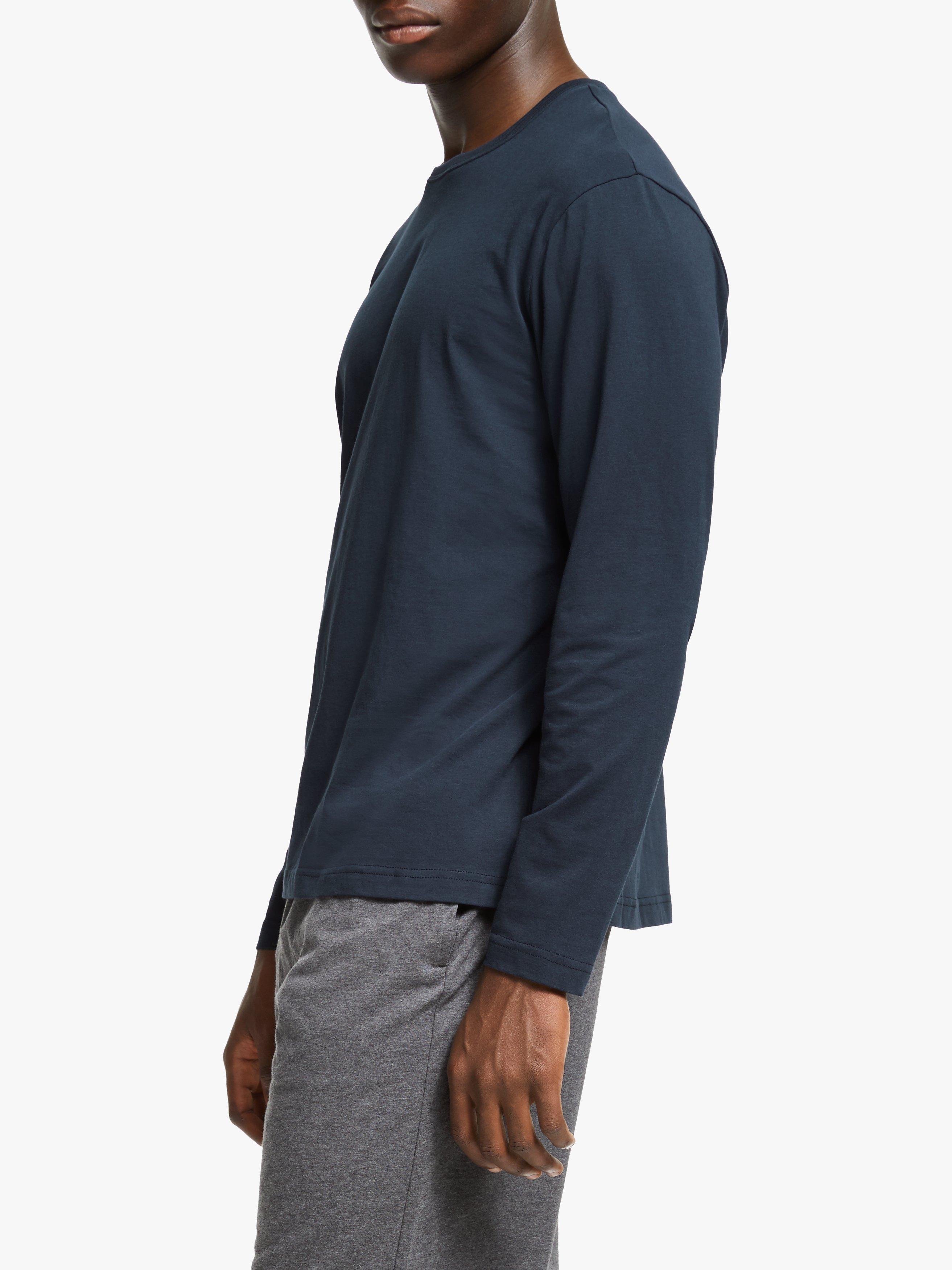 Product image 6 of 6, which shows John Lewis Organic Cotton Lounge T-Shirt, Navy, S
