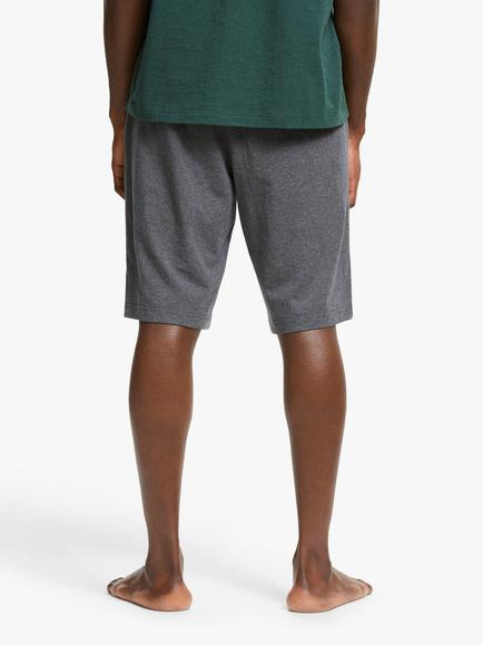 John Lewis Organic Cotton Jersey Lounge Shorts - view 2, Grey