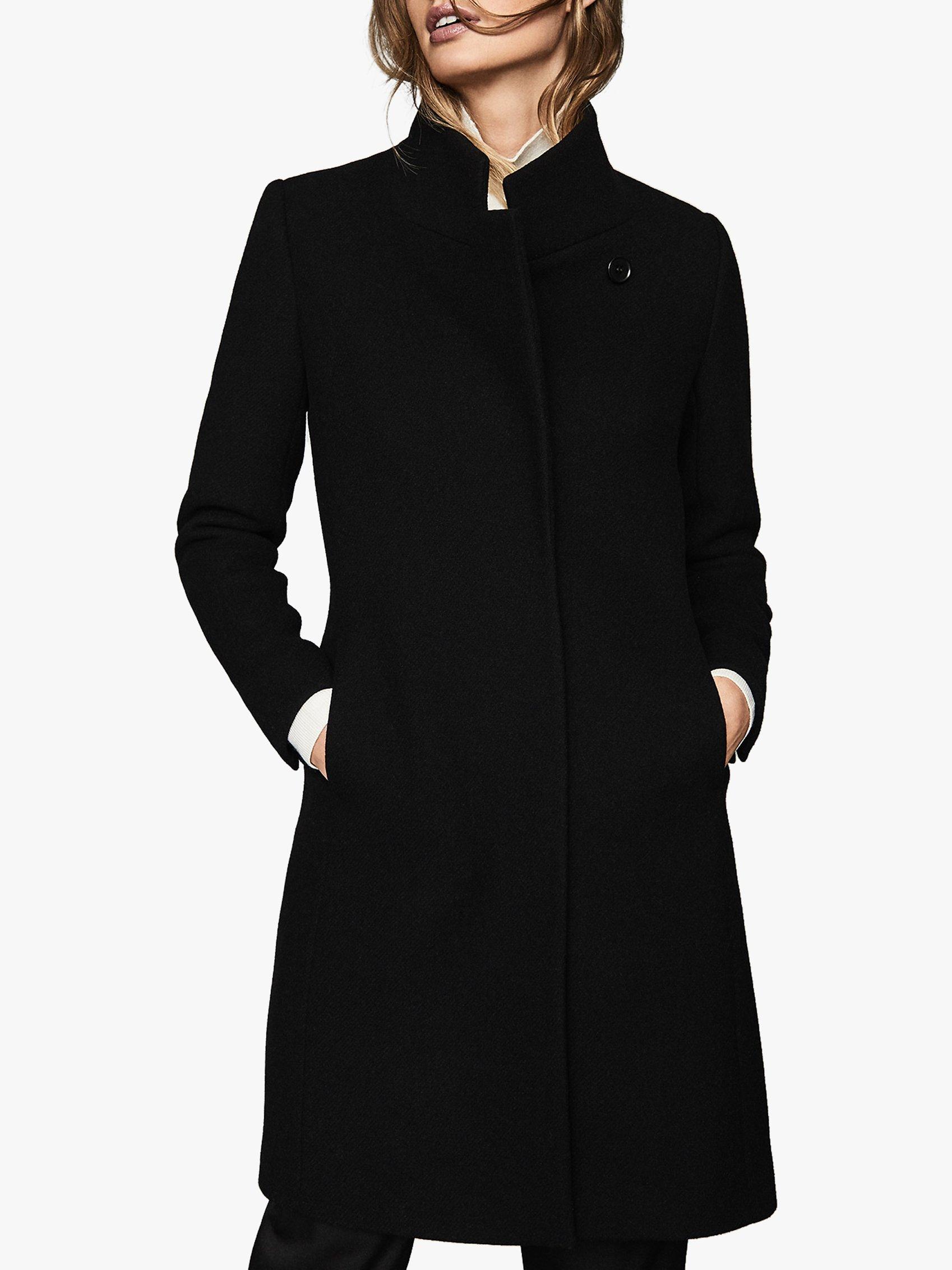 Reiss Maya Slim Fit Wool Blend Coat