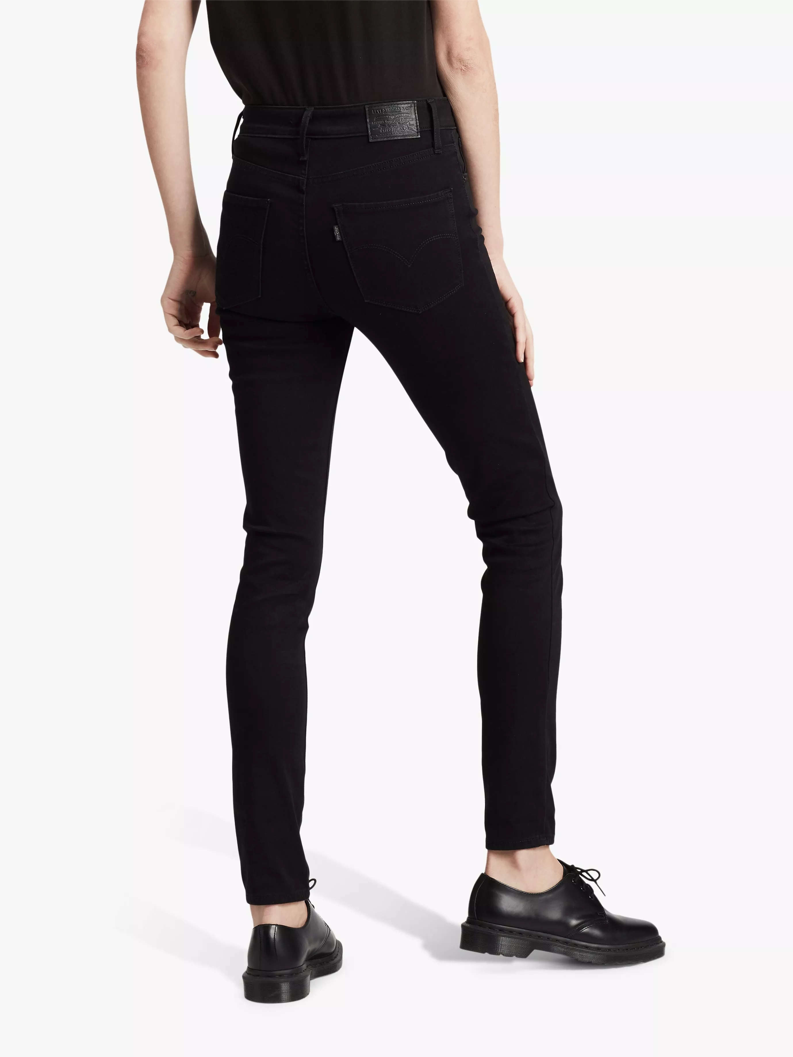 Levi's black skinny jeans best sale