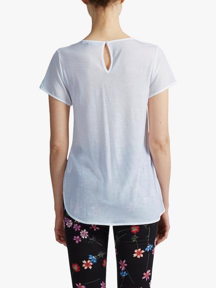 French Connection Classic Crepe T-Shirt - view 2, Winter White