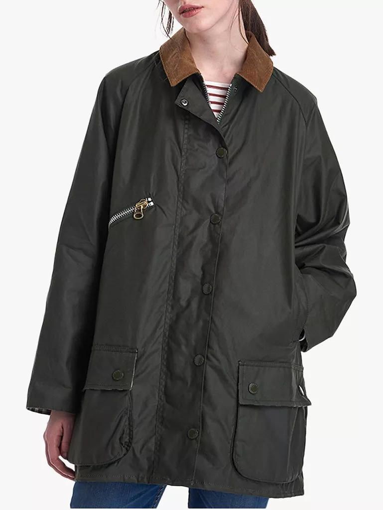 Barbour by alexachung edith waxed cotton jacket best sale