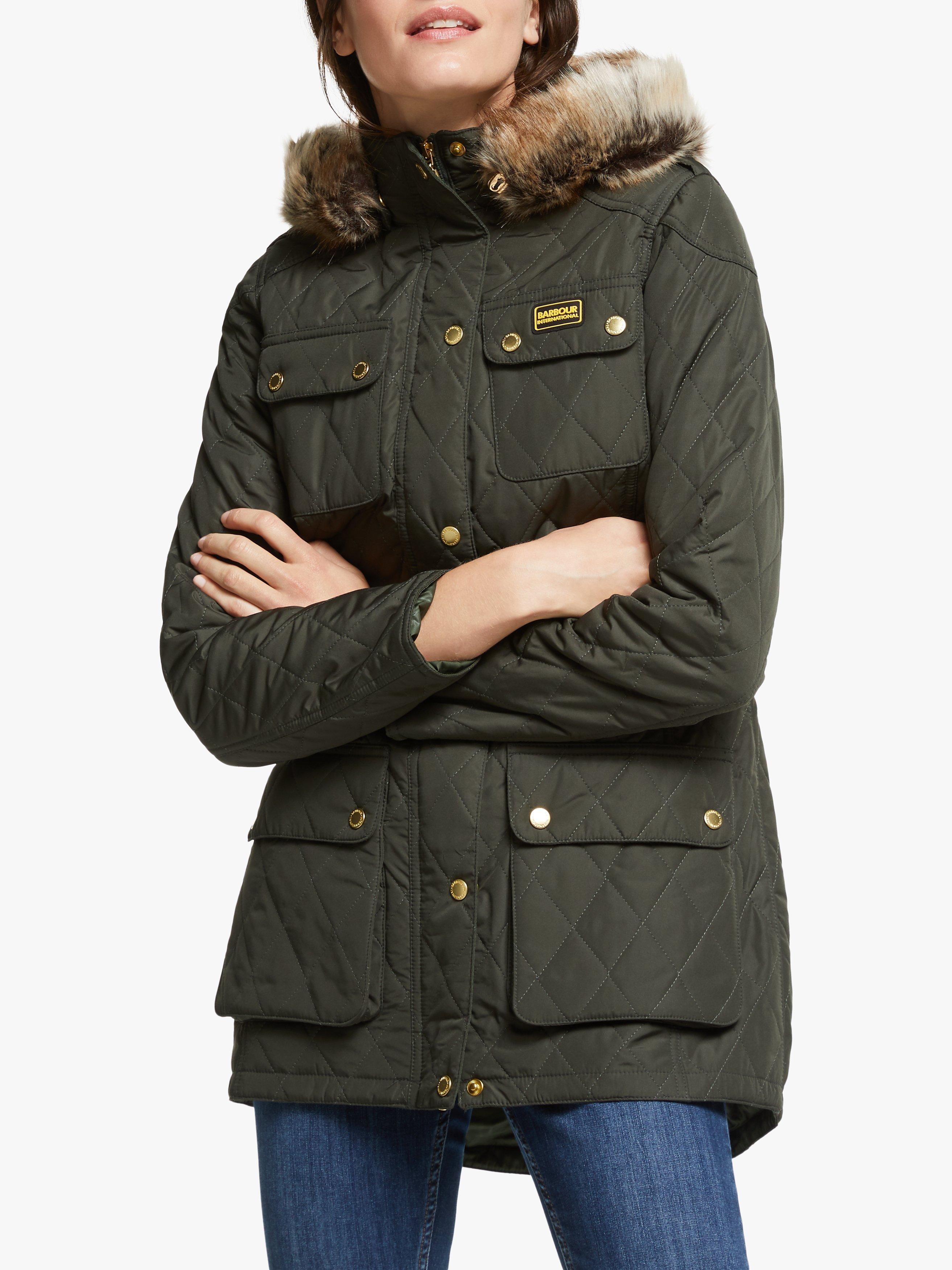 Barbour International Enduro Quilted Hooded Jacket