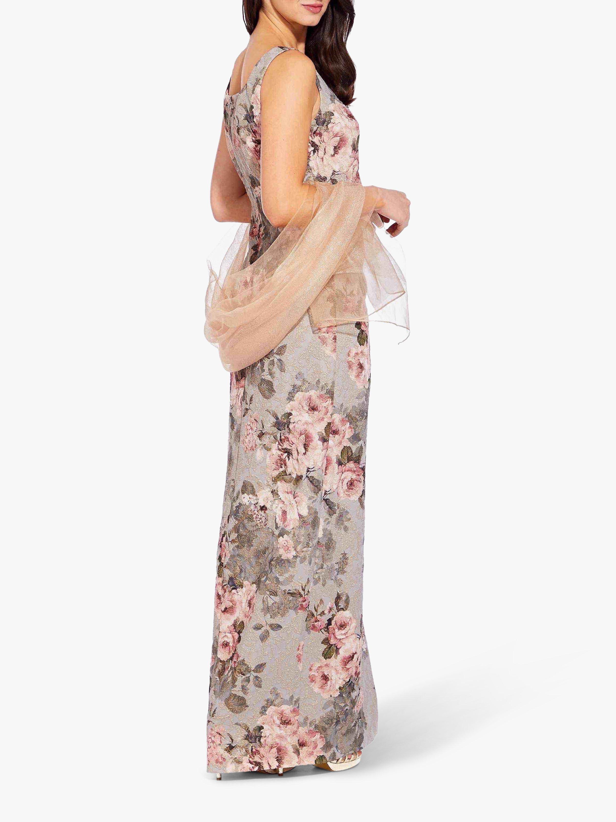 Product image 3 of 3, which shows Adrianna Papell Metallic Wrap Scarf, Rose Gold