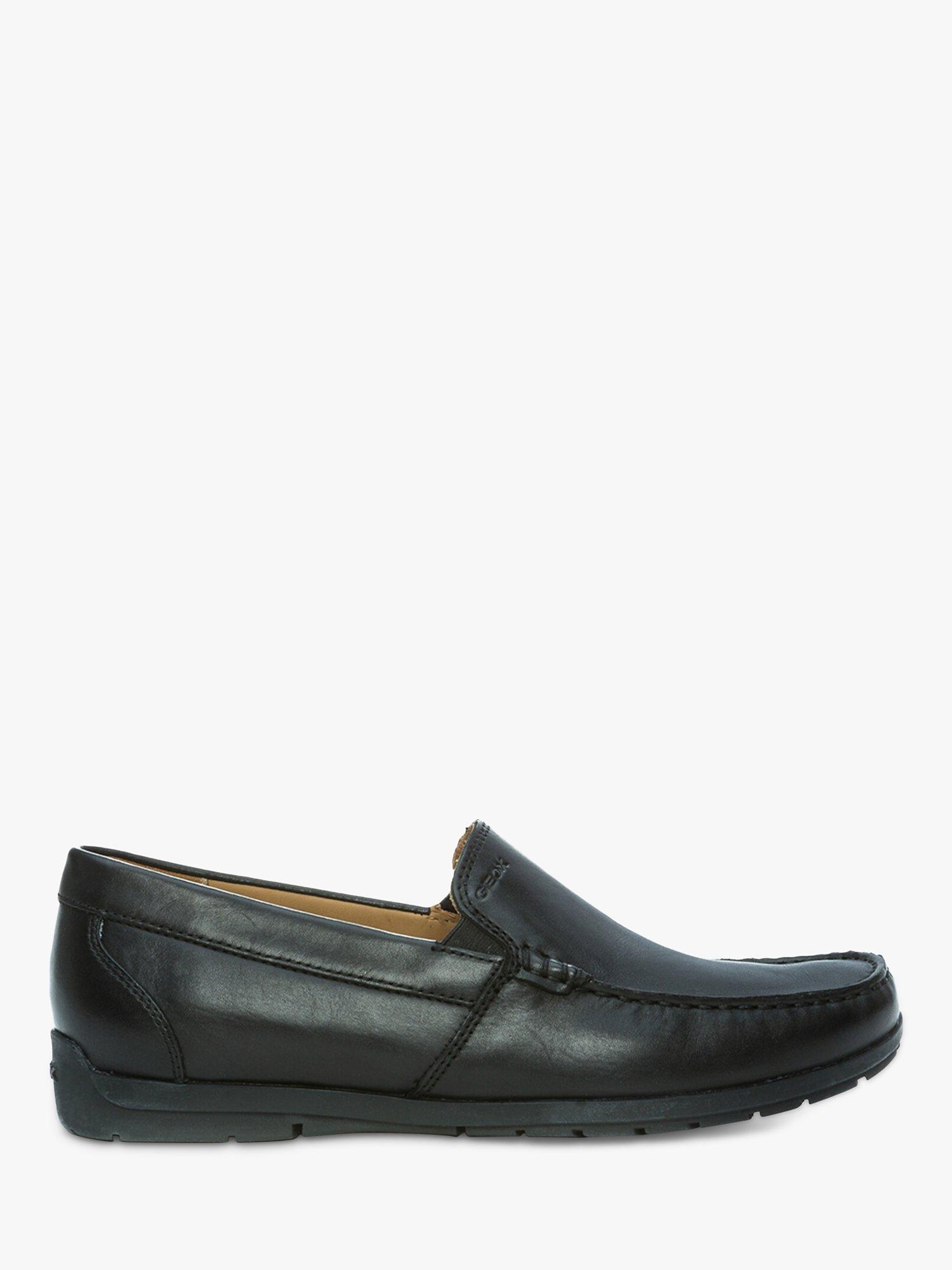 Geox Siron Leather Moccasins, Black, 10