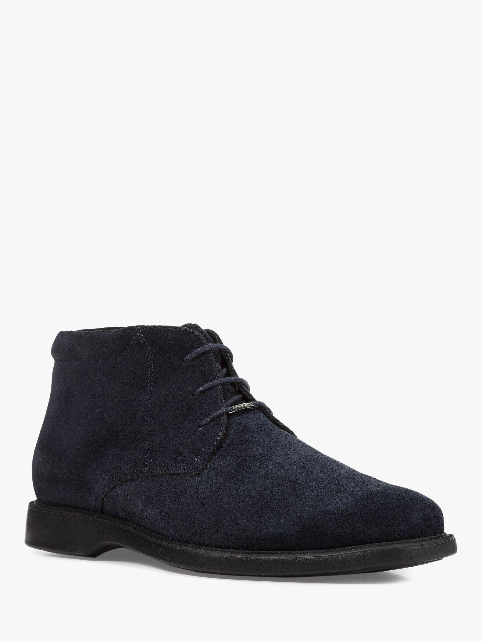 Product image 2 of 7, which shows Geox Brayden ABX Suede Chukka Boots, Navy, EU41