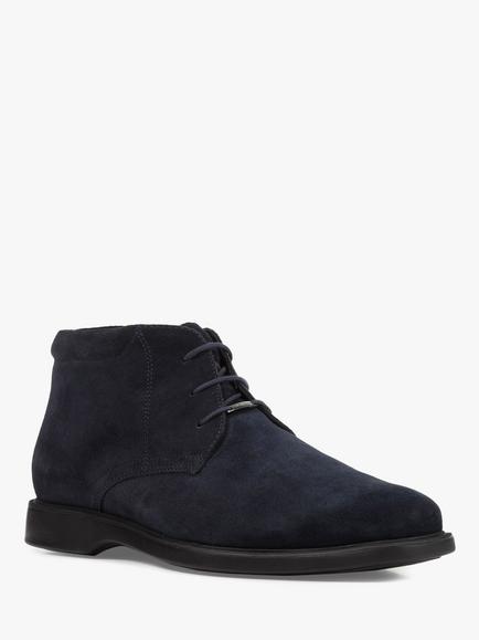 Geox Brayden ABX Suede Chukka Boots, Navy - view 2, Navy