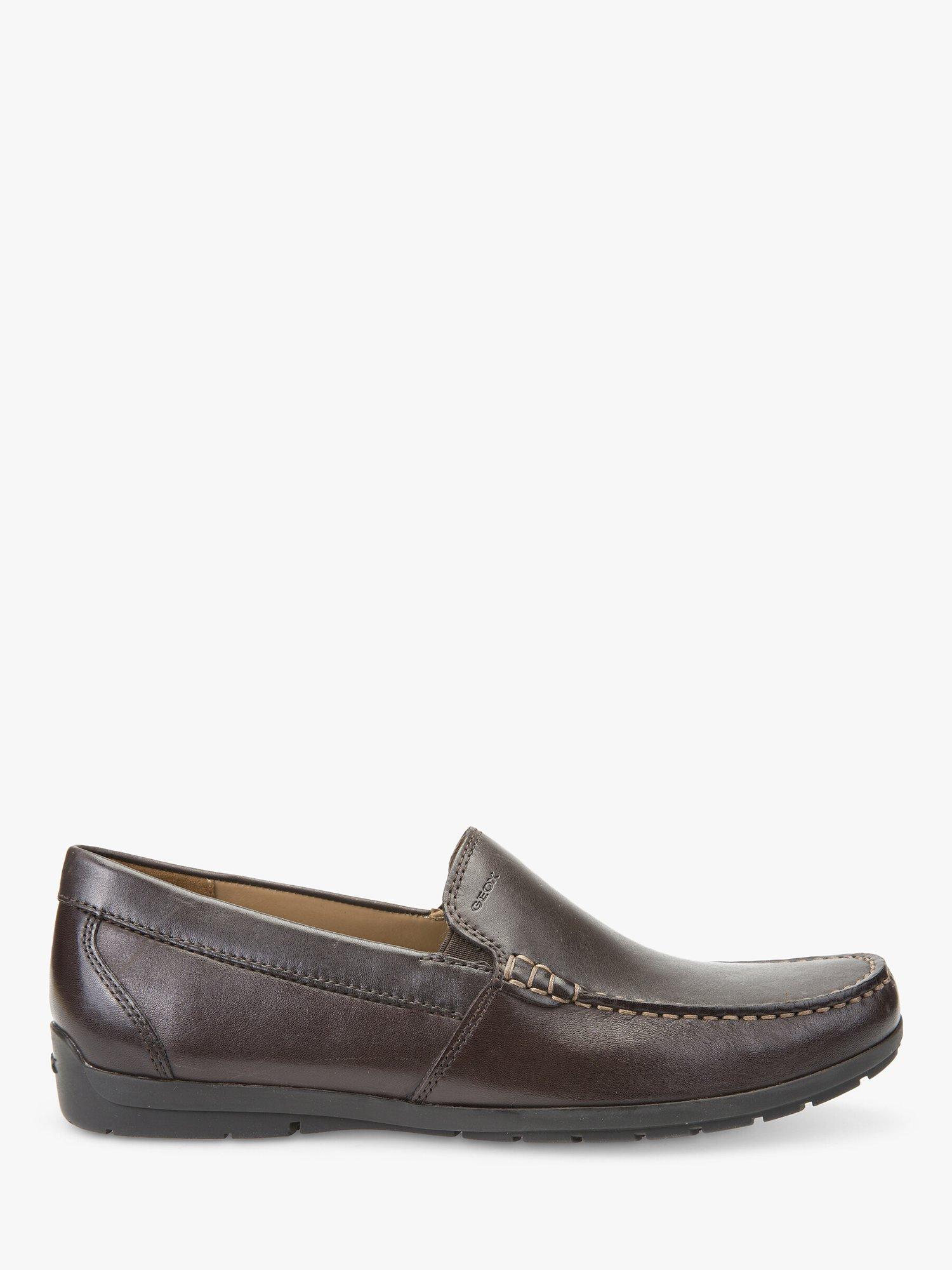 Geox Siron Leather Moccasins, Mid Brown