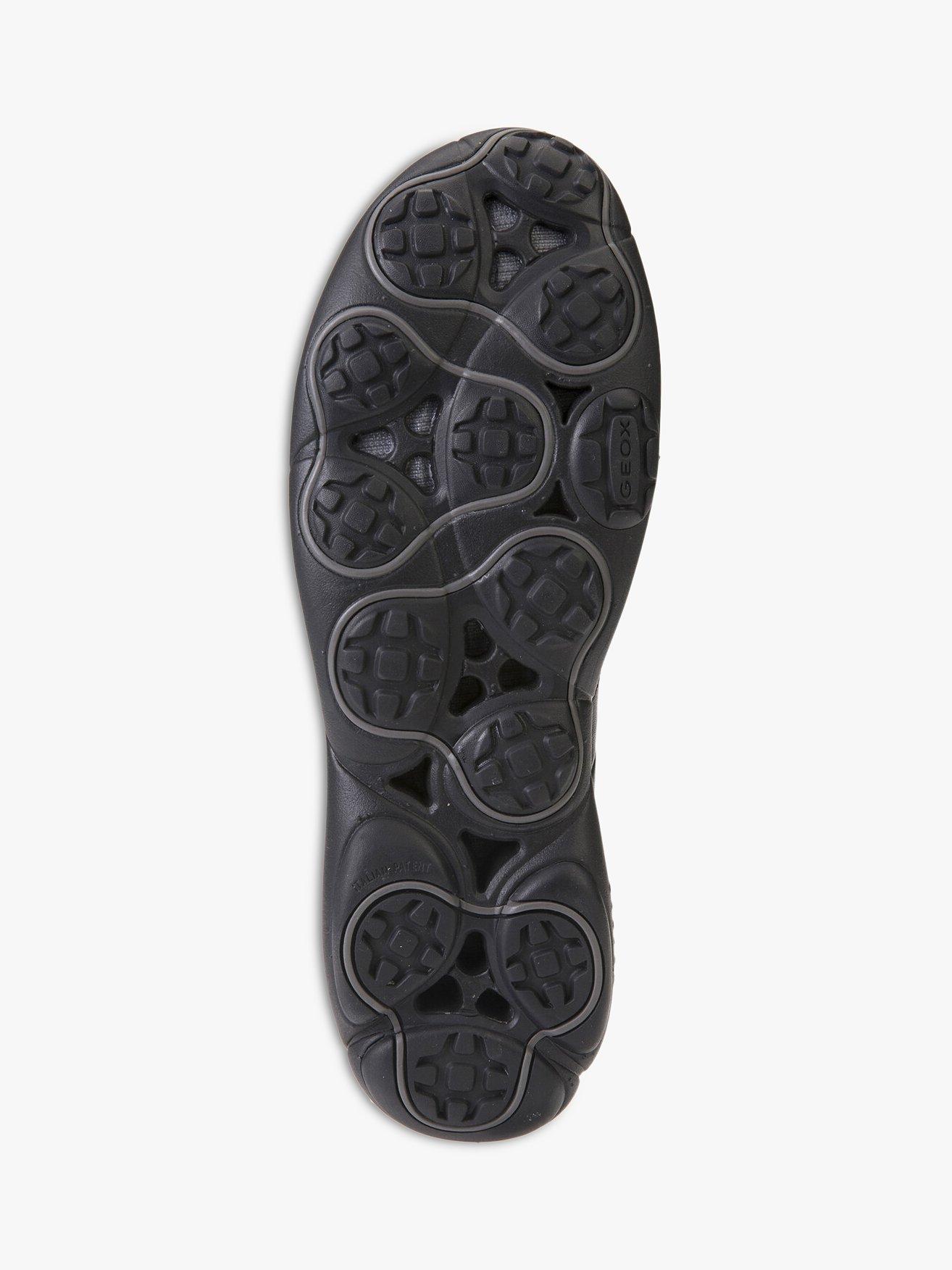 Product image 7 of 7, which shows Geox Nebula Leather Trainers, Black, Black, 7
