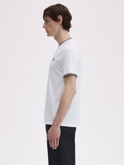 Fred Perry Twin Tipped T-Shirt - view 2, Snow White