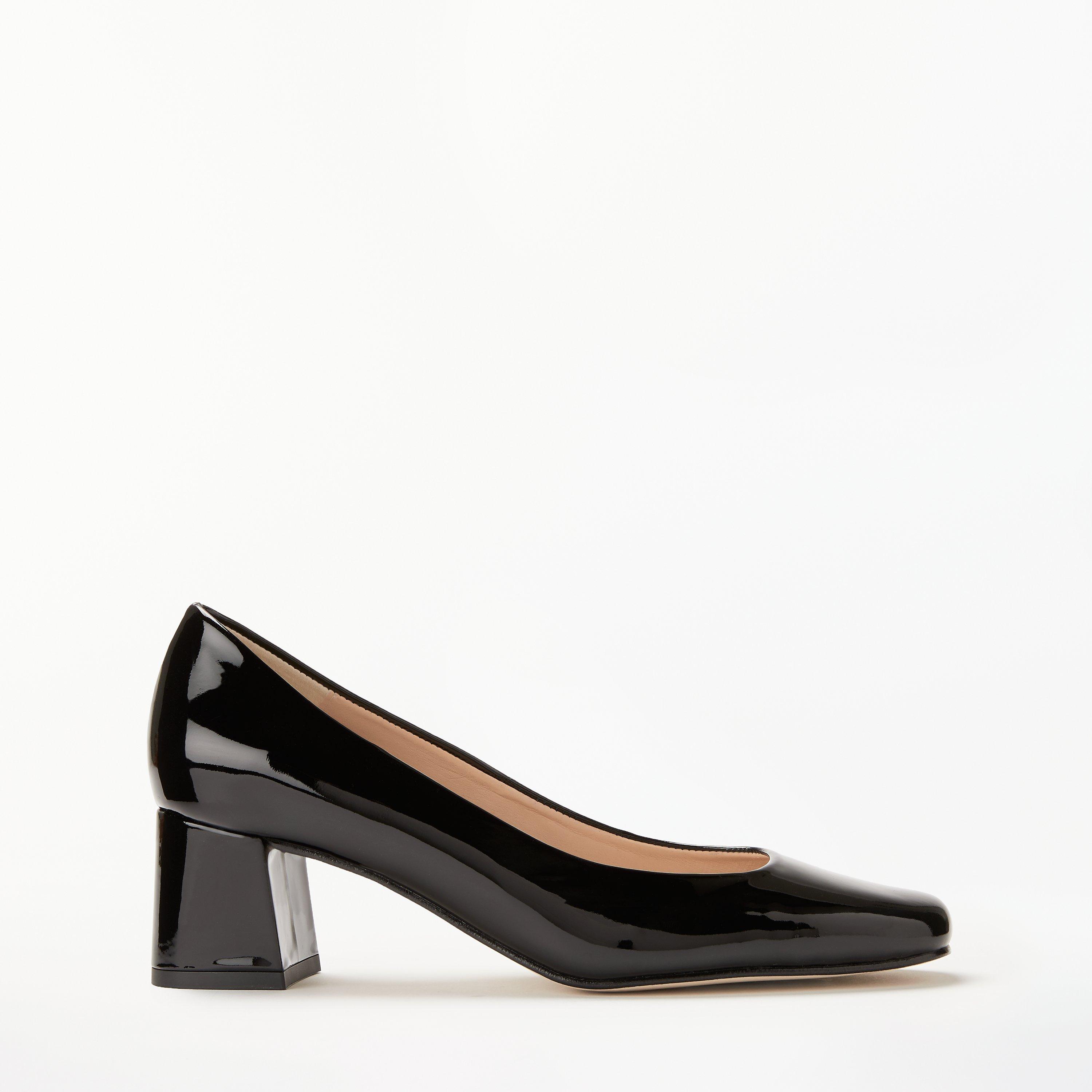 Black patent court shoes online