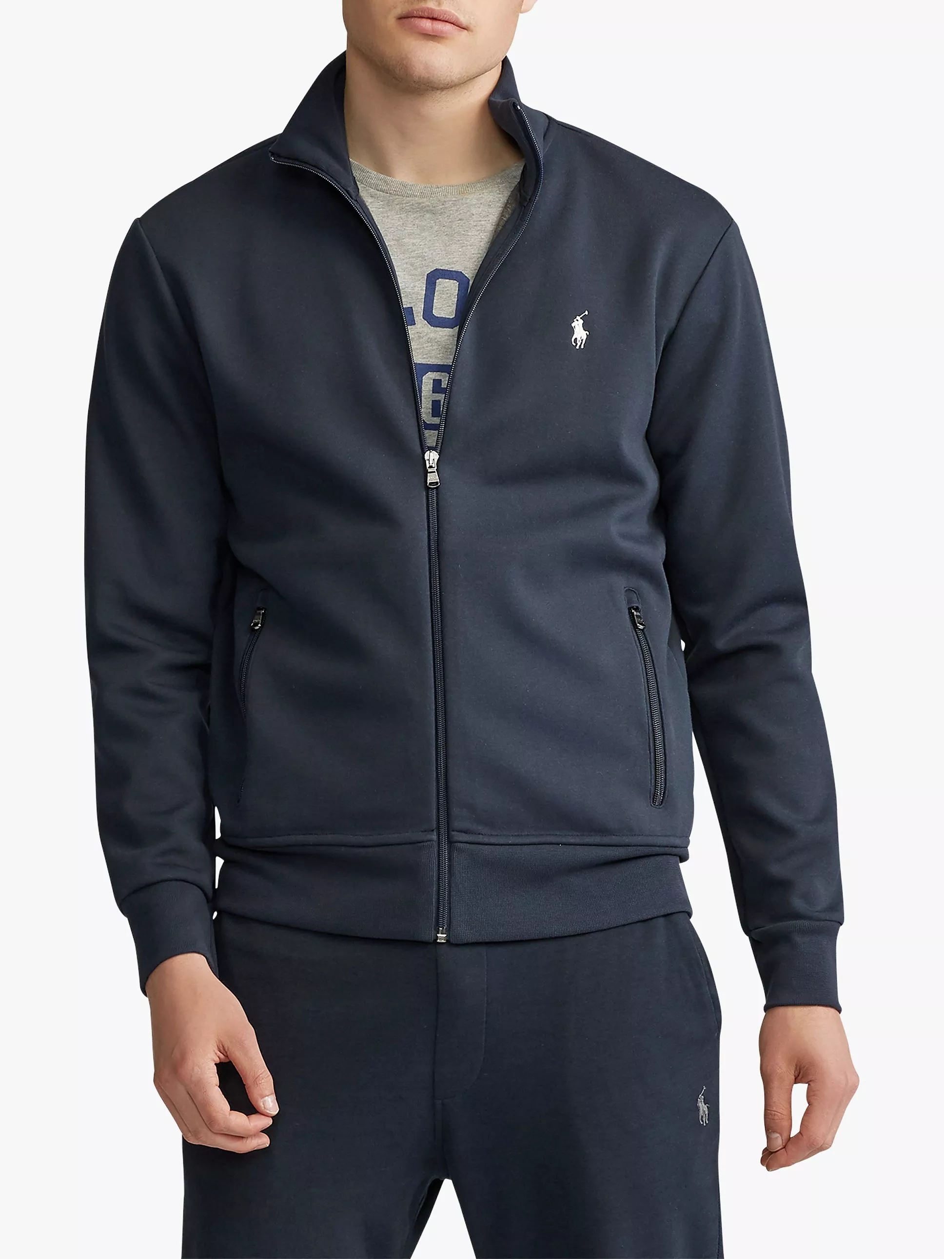 Polo double knit track jacket best sale