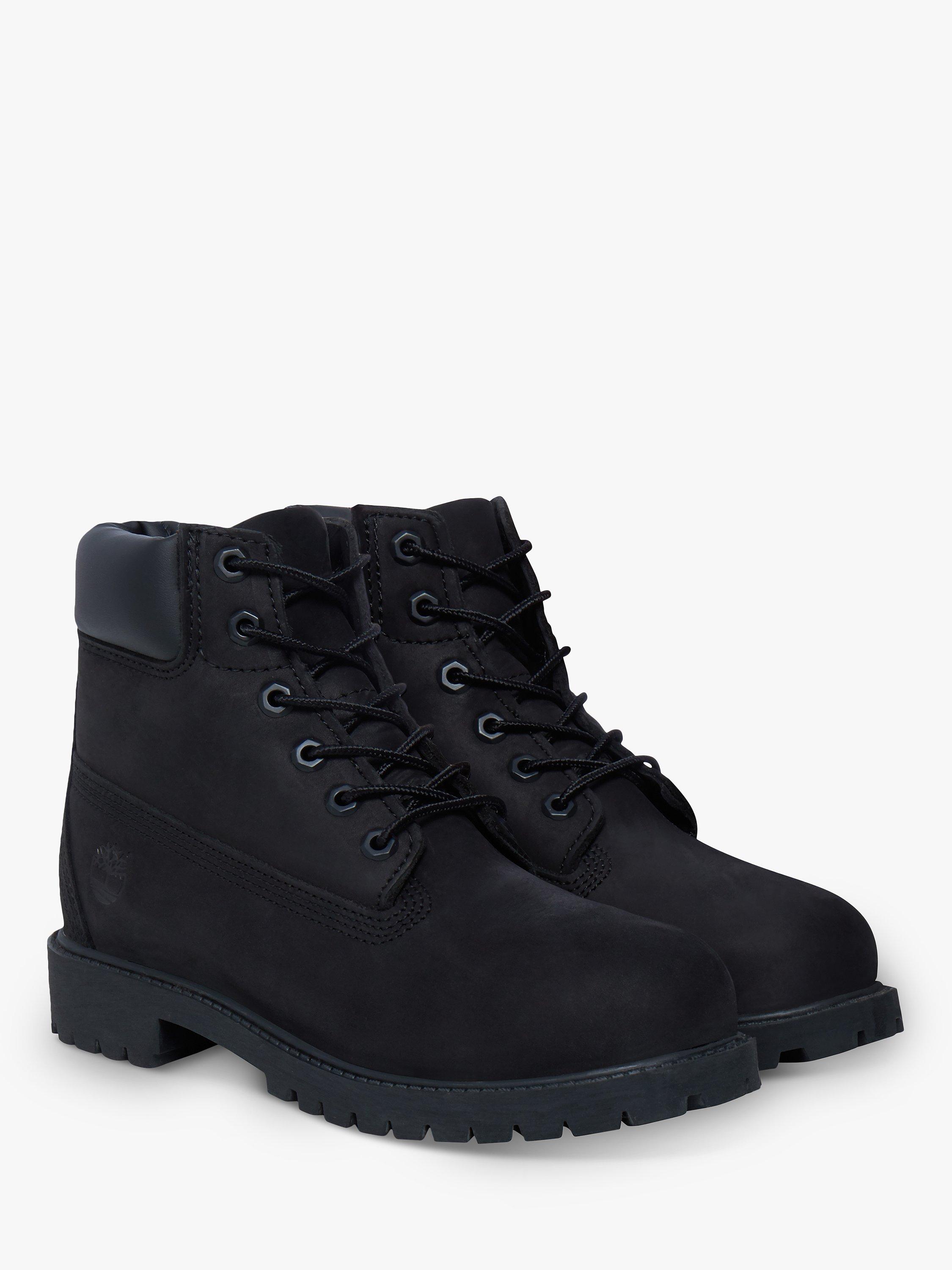 Product image 2 of 7, which shows Timberland Children's Classic 6-Inch Premium Boots, Black, 30